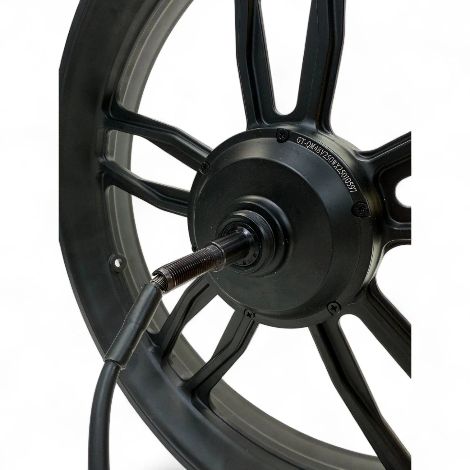 Achtervelg met Motor V20 Pro, S20 Pro, C28 Fatbike Nieuw Model (250W) Zwarte Kabel aan Rechterzijde - AE-trading