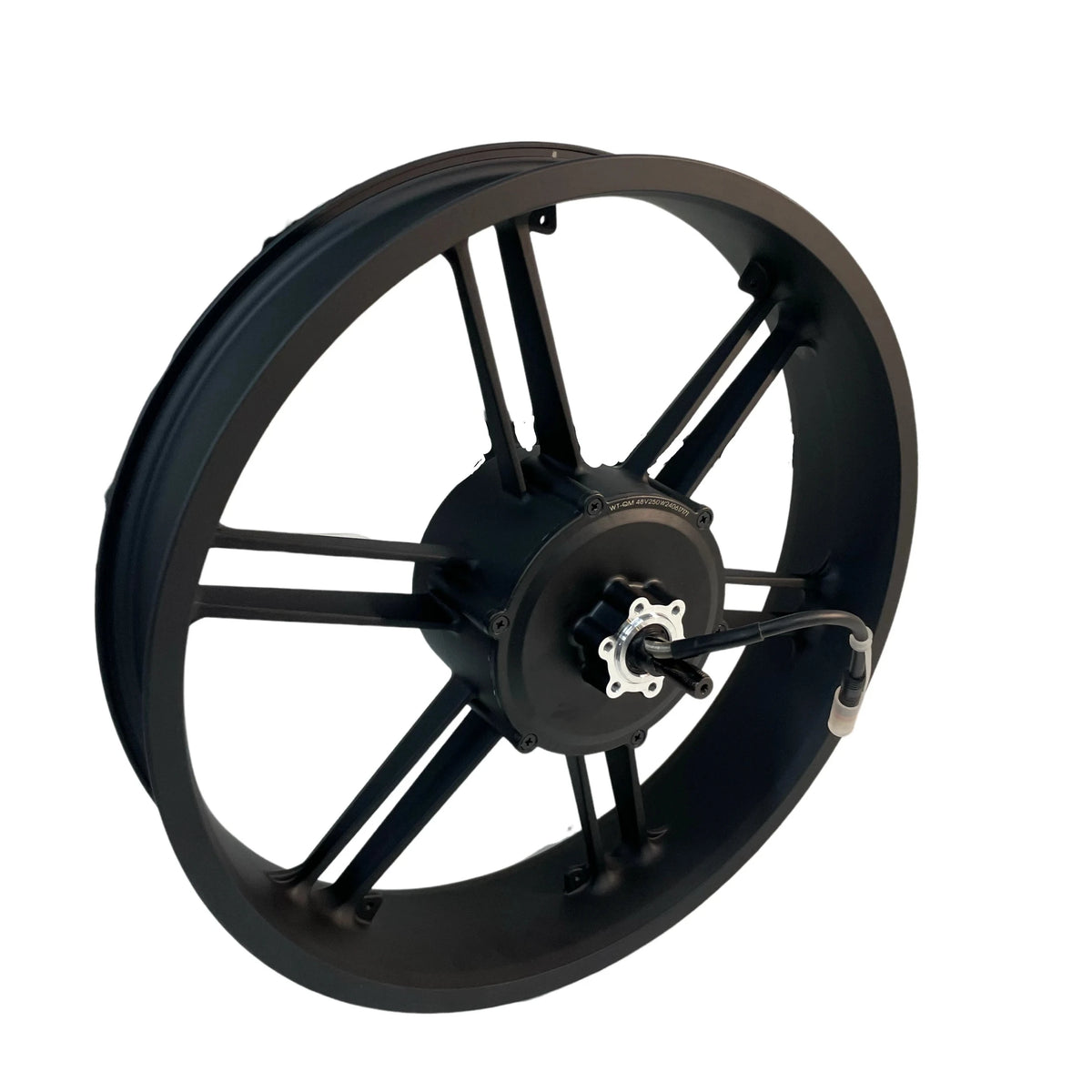 Achtervelg met motor H9 Fatbike 250W Kabel aan Linkerzijde Zwarte kabel - AE-trading