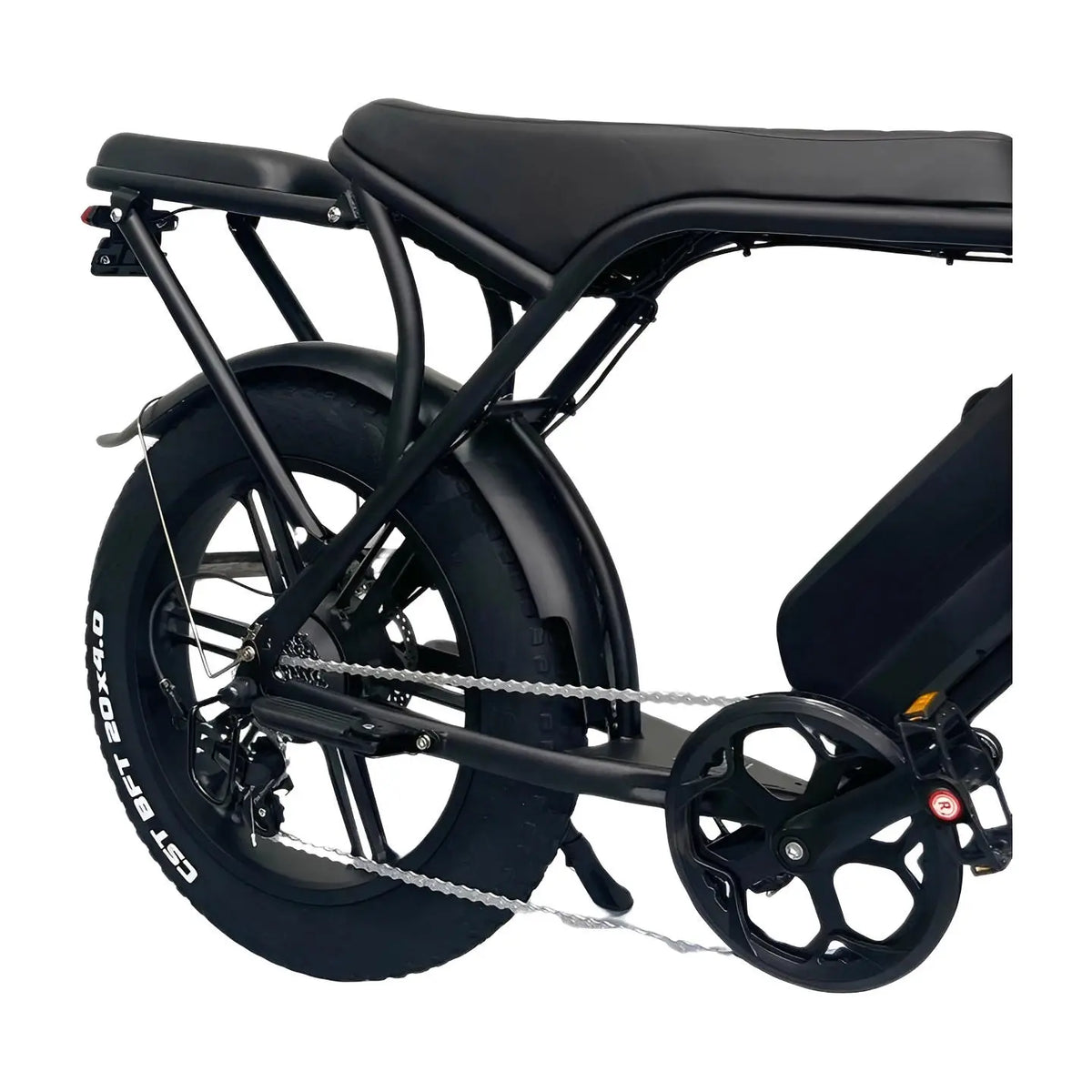 Achterzitje Ouxi V8, C80 Fatbike Zwart Achterrekje Extra Zitje - AE-trading