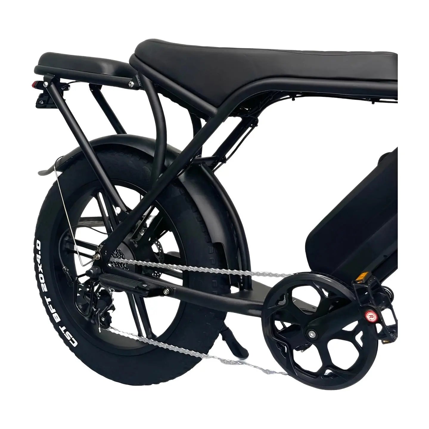 Achterzitje Ouxi V8, C80 Fatbike Zwart Achterrekje Extra Zitje - AE-trading