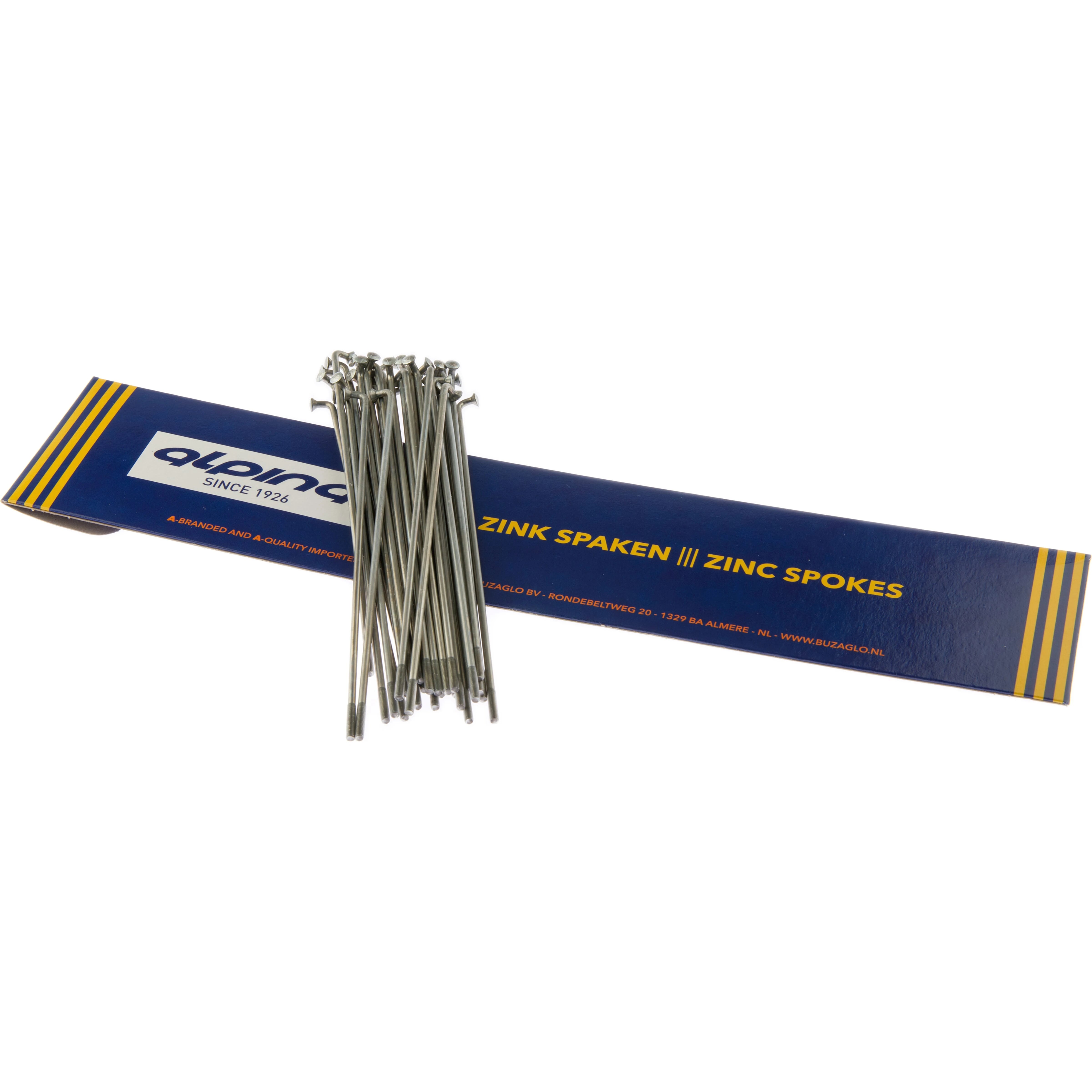 Alp spaak 12-308mm zink zilver (18 stuks) - AE-trading