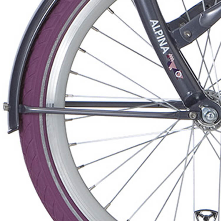 Alpina spatbordstang set 22 Clubb purple grey - AE-trading