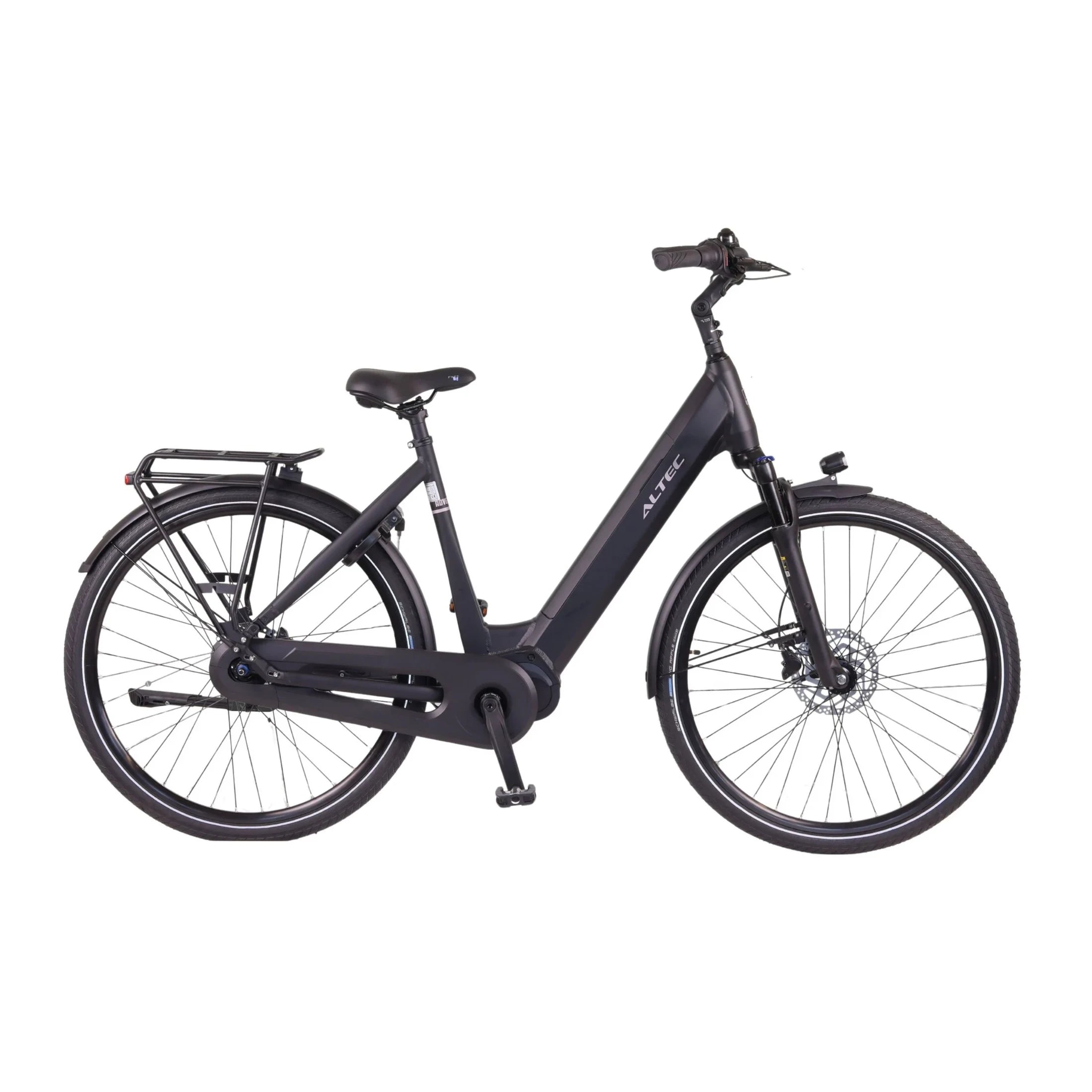 Altec Adventure - Elektrische Fiets - Mat Zwart - 28 inch - Accu 733Wh (19.8Ah) - 250W (100Nm) Ananda Middenmotor - Shimano Nexus 7 Versnellingen - Hydraulische Remmen - AE-trading