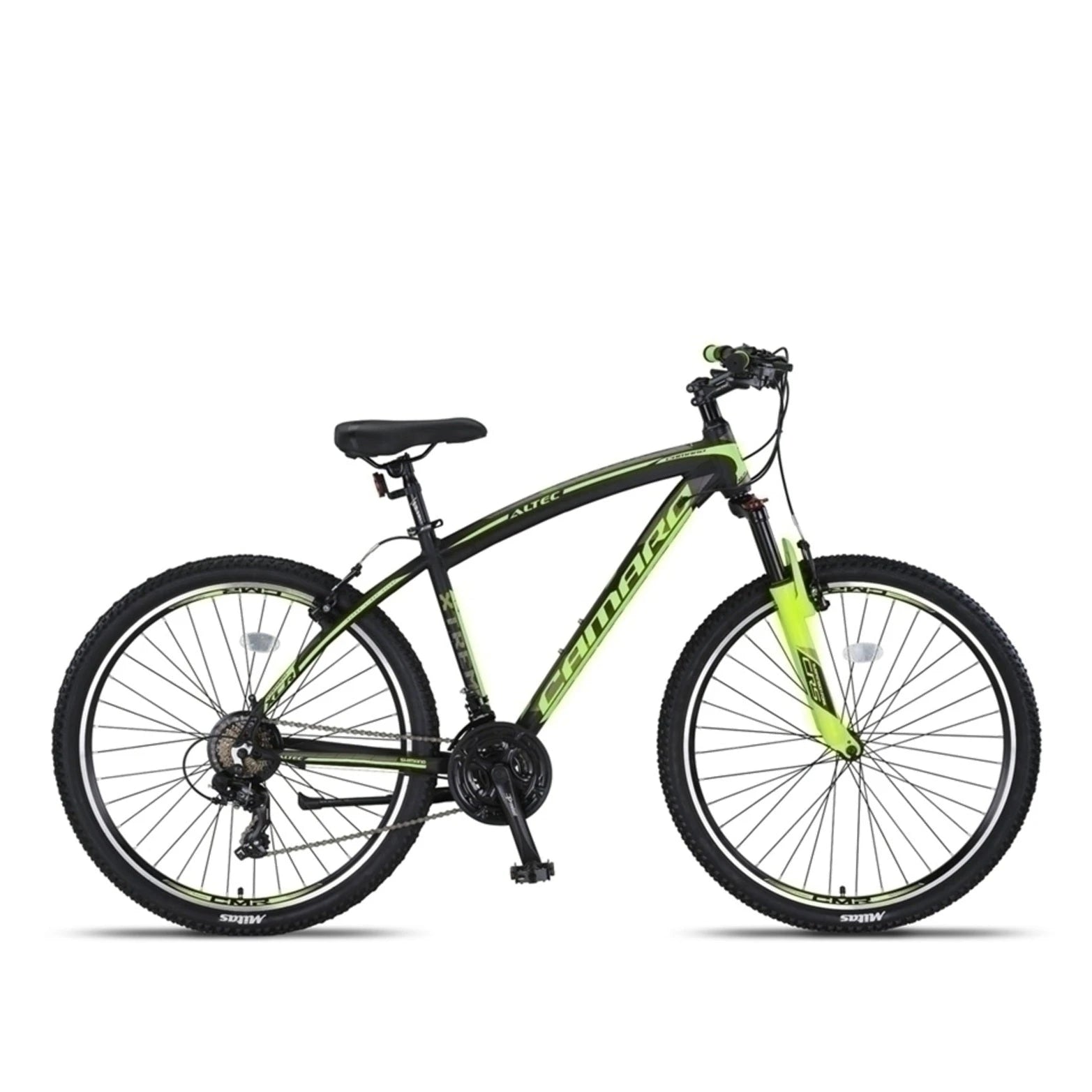 Altec Camaro Mountainbike 27,5 Inch 2D - Black/Lime - Jongensfiets - AE-trading