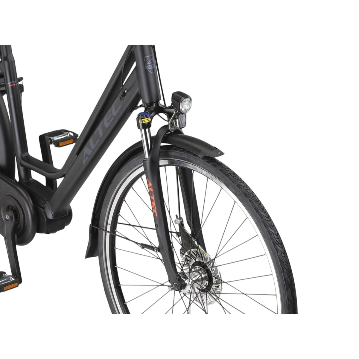 Altec Delta Elektrische Fiets 28 inch 49 cm – Mat Grijs – Middenmotor 518Wh - AE-trading