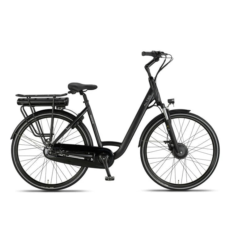 Altec Diamond Elektrische Fiets - 28 inch – 53 cm – 250W (42Nm) Voorwielmotor – Accu 468Wh (36V, 13Ah) – Shimano Nexus 7 – Hydraulische Remmen – Mat Zwart - AE-trading