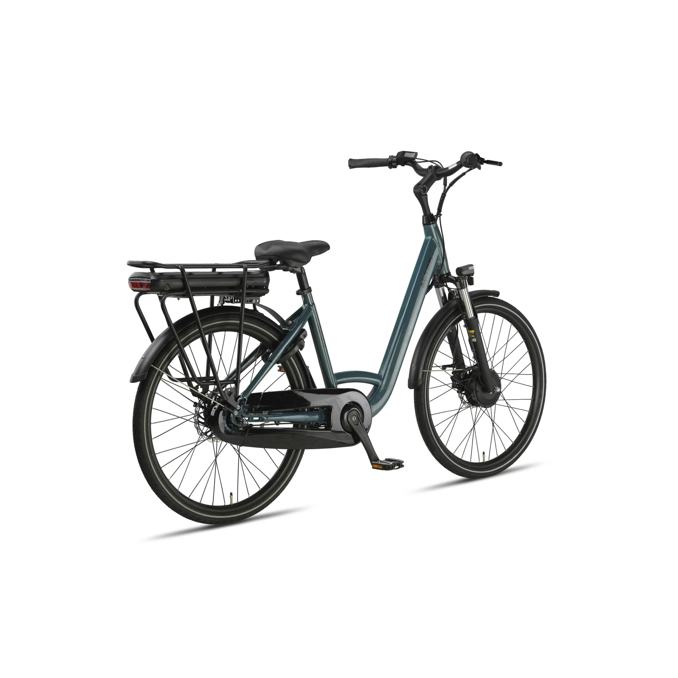 Altec Diamond - Elektrische Fiets - Glazuur Blauw - 26 inch - 44 cm - 250W 42Nm Voorwielmotor - Accu 468Wh 36V, 13Ah - Shimano Nexus 7 Versnellingen - Hydraulische Remmen