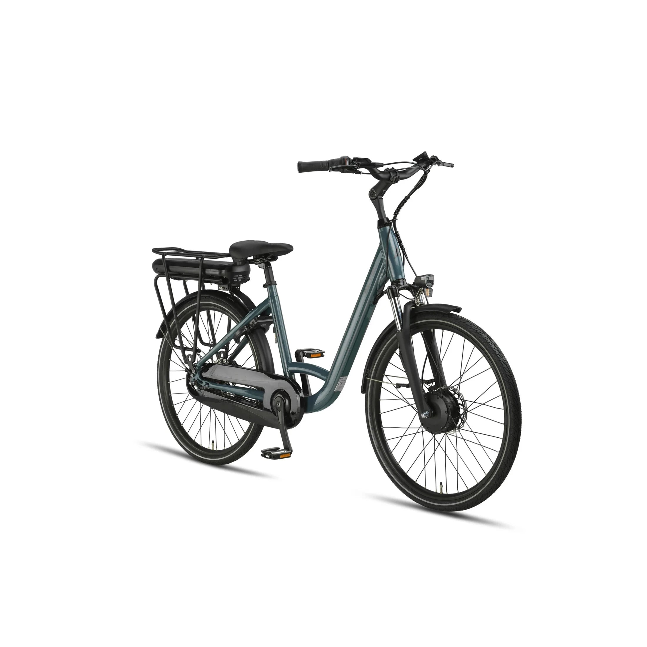 Altec Diamond - Elektrische Fiets - Glazuur Blauw - 26 inch - 44 cm - 250W (42Nm) Voorwielmotor - Accu 468Wh (36V, 13Ah) - Shimano Nexus 7 Versnellingen - Hydraulische Remmen - AE-trading