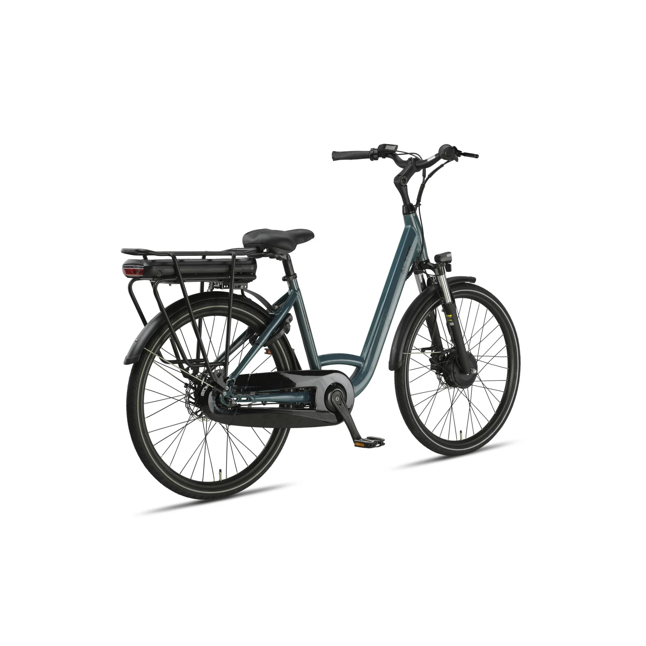 Altec Diamond - Elektrische Fiets - Glazuur Blauw - 26 inch - 44 cm - 250W (42Nm) Voorwielmotor - Accu 468Wh (36V, 13Ah) - Shimano Nexus 7 Versnellingen - Hydraulische Remmen - AE-trading
