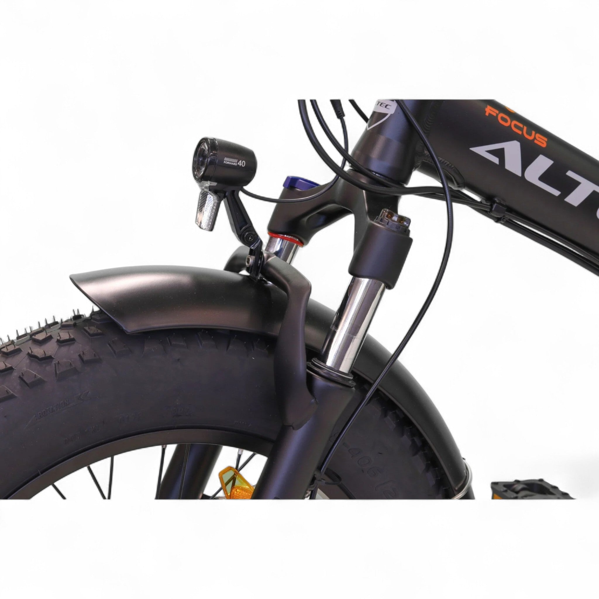 Altec Focus - Elektrische Vouwfiets - Mat Zwart - 20 inch - Accu 468Wh 36V, 13 Ah - 250W 60Nm Achterwielmotor - Shimano 8 Versnellingen
