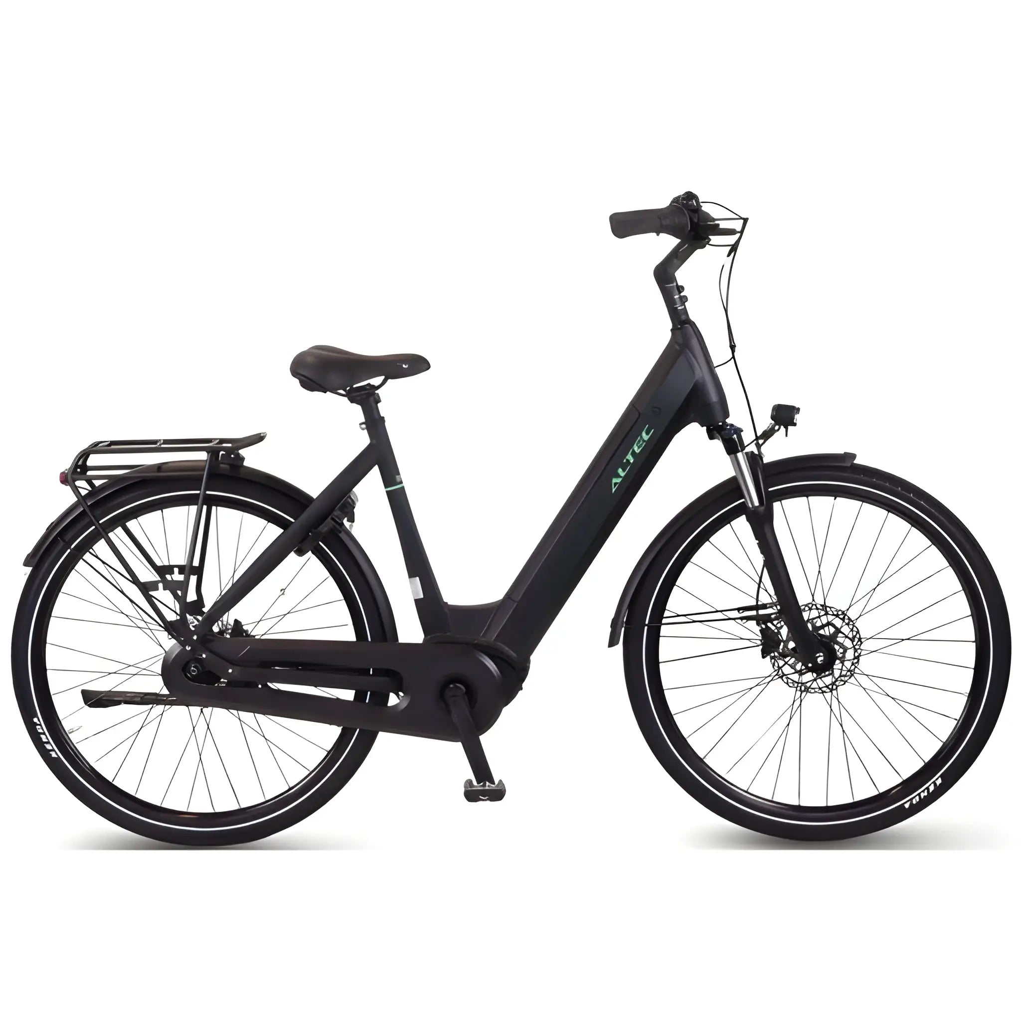 Altec Impact Elektrische Fiets 28 inch – 53 cm – Mat Zwart – Middenmotor – Hydraulische Schijfremmen – Shimano Nexus 7 – 550Wh accu - AE-trading