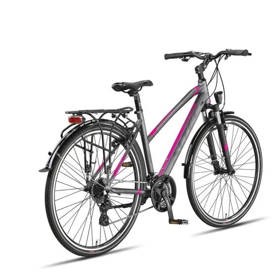 Altec Legarda (CT) – LSM 28 inch Damesfiets V-Brakes 24 Versnellingen – Antraciet/Pink - AE-trading