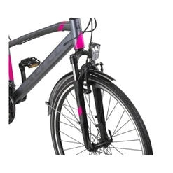 Altec Legarda (CT) – LSM 28 inch Damesfiets V-Brakes 24 Versnellingen – Antraciet/Pink - AE-trading
