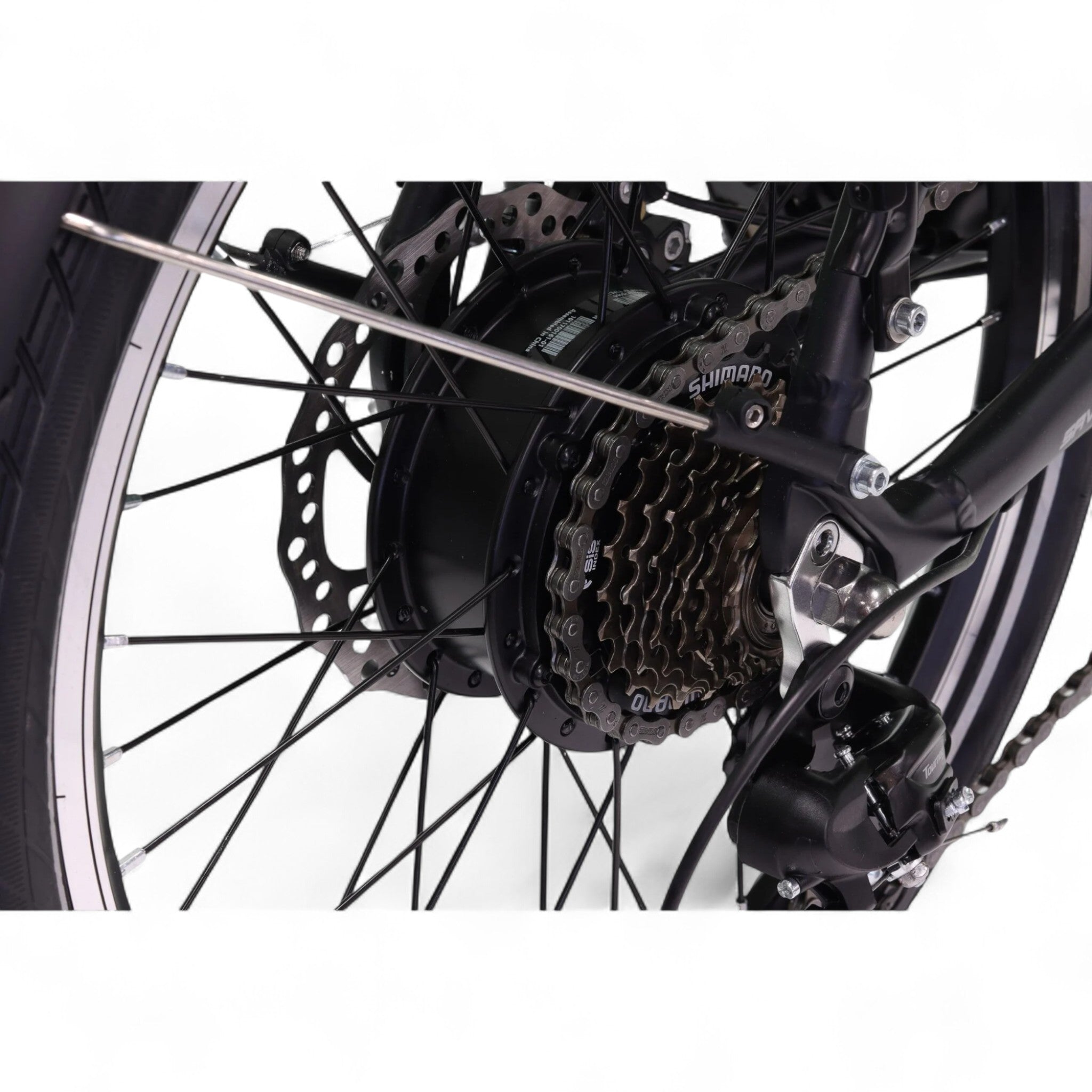 Altec Legend - Elektrische Vouwfiets - Mat Zwart - 20 inch - Accu 460Wh 36V, 12.8Ah - 250W Ananda Achterwielmotor - Shimano 7 Versnellingen