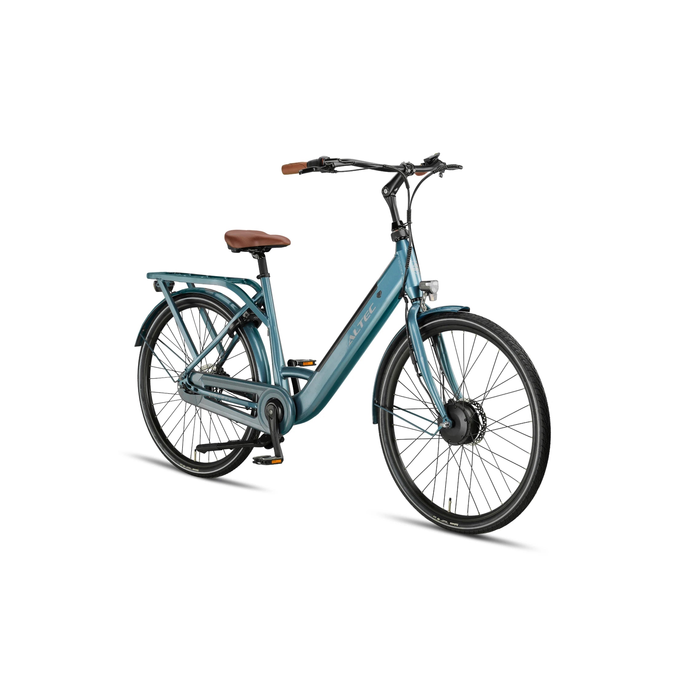 Altec Liberty - Elektrische Fiets - Glazuur Blauw - 28 inch - Accu 504Wh (36V, 14Ah) - 250W (42Nm) Voorwielmotor - Shimano Nexus 7 Versnellingen - Hydraulische Remmen - AE-trading