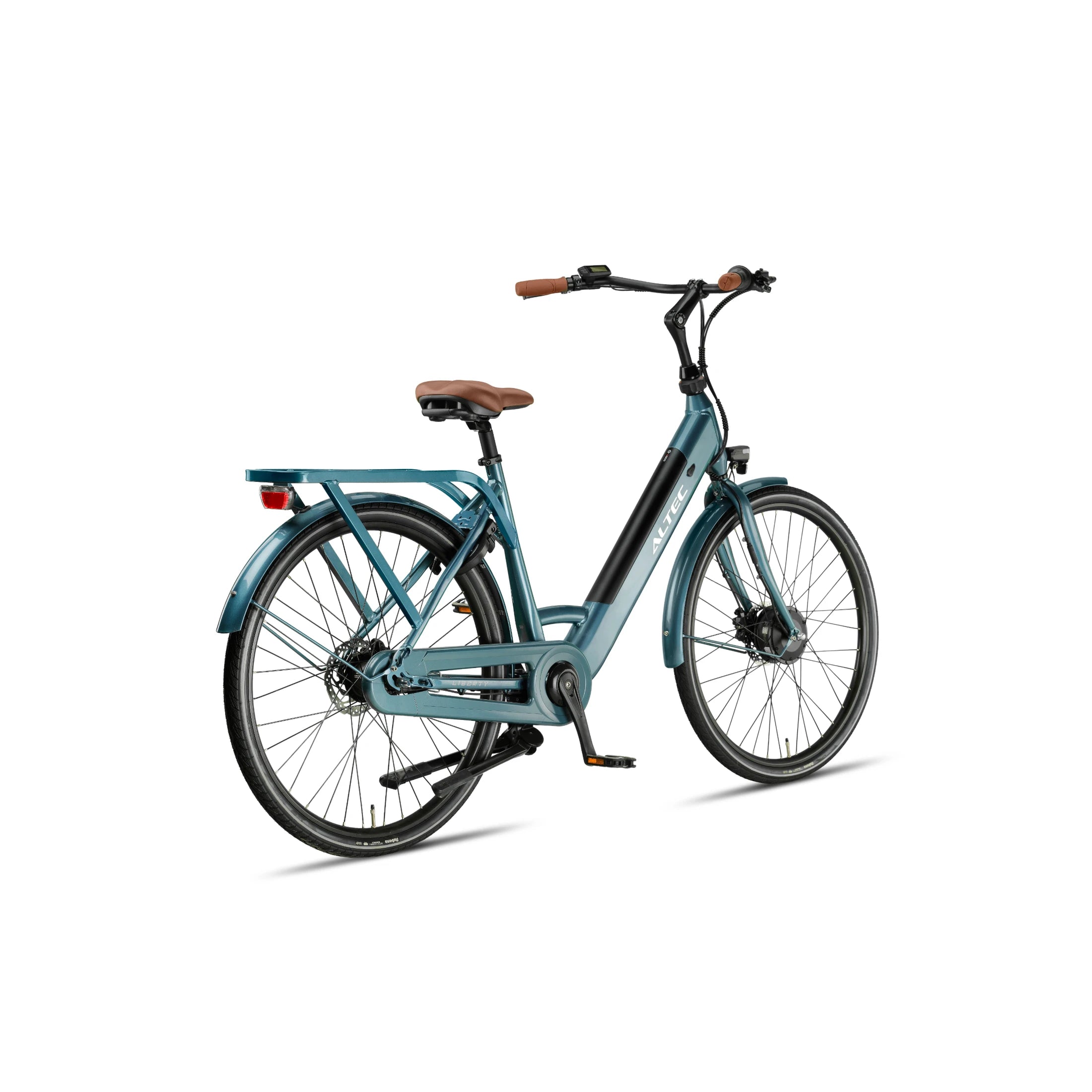 Altec Liberty - Elektrische Fiets - Glazuur Blauw - 28 inch - Accu 504Wh (36V, 14Ah) - 250W (42Nm) Voorwielmotor - Shimano Nexus 7 Versnellingen - Hydraulische Remmen - AE-trading