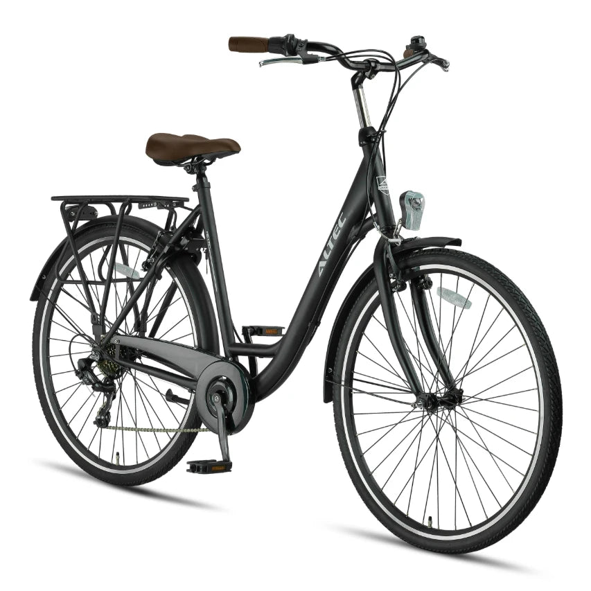 Altec Metro 28 Inch - Mat Zwart - 55cm - Damesfiets - AE-trading