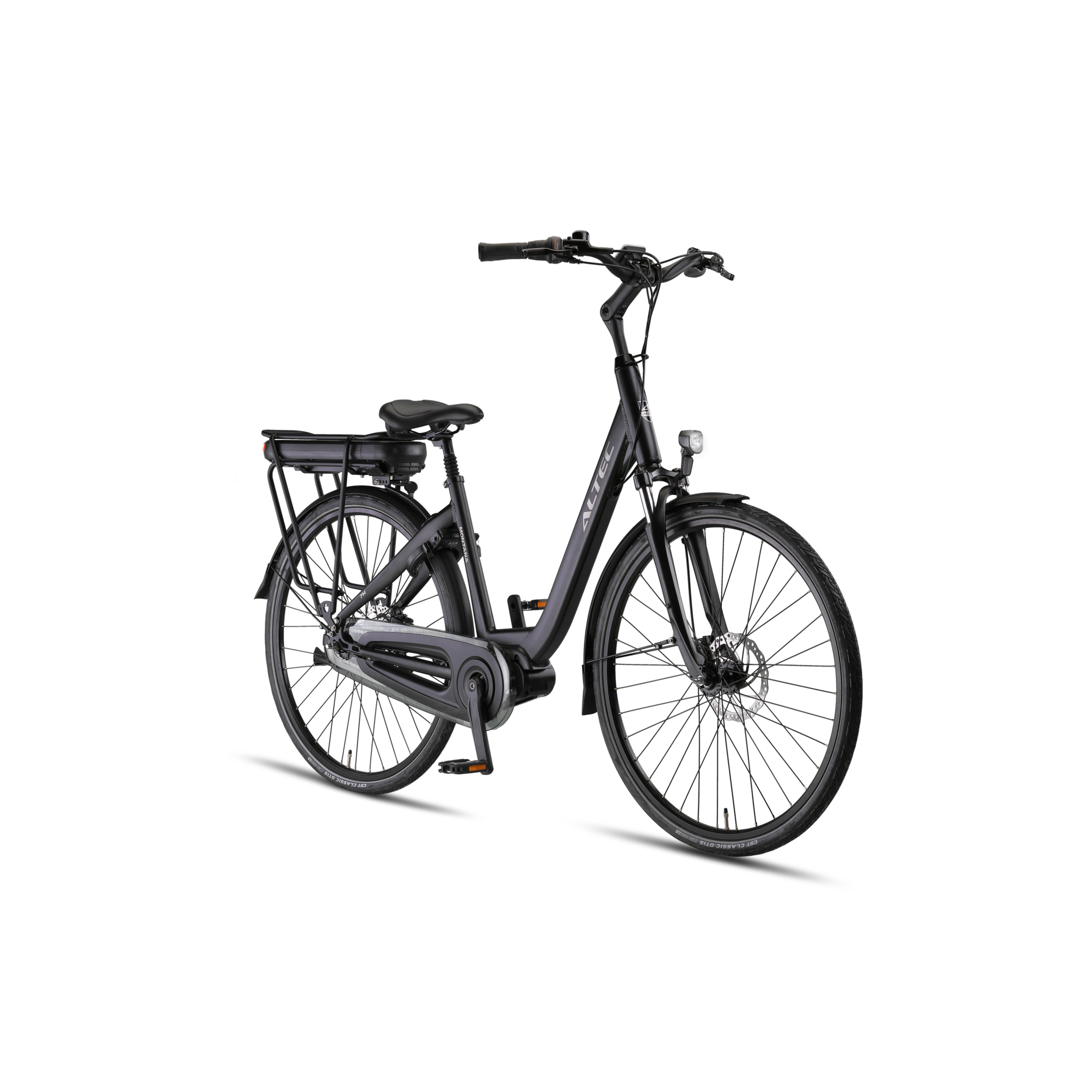 Altec Montana - Hydraulische Remmen - Elektrische Fiets - Mat Zwart - 28 inch - Accu 518Wh 37V, 14Ah - 250W 80Nm Ananda Middenmotor - Shimano Nexus 7 Versnellingen