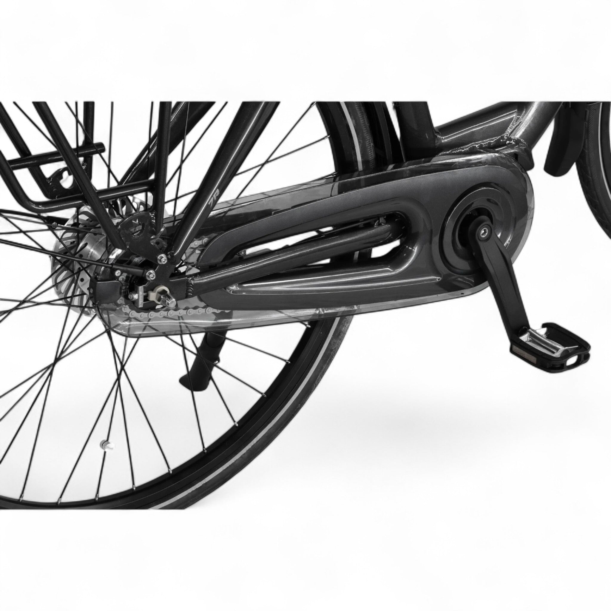 Altec Montana - Hydraulische Remmen - Elektrische Fiets - Mat Zwart - 28 inch - Accu 518Wh 37V, 14Ah - 250W 80Nm Ananda Middenmotor - Shimano Nexus 7 Versnellingen