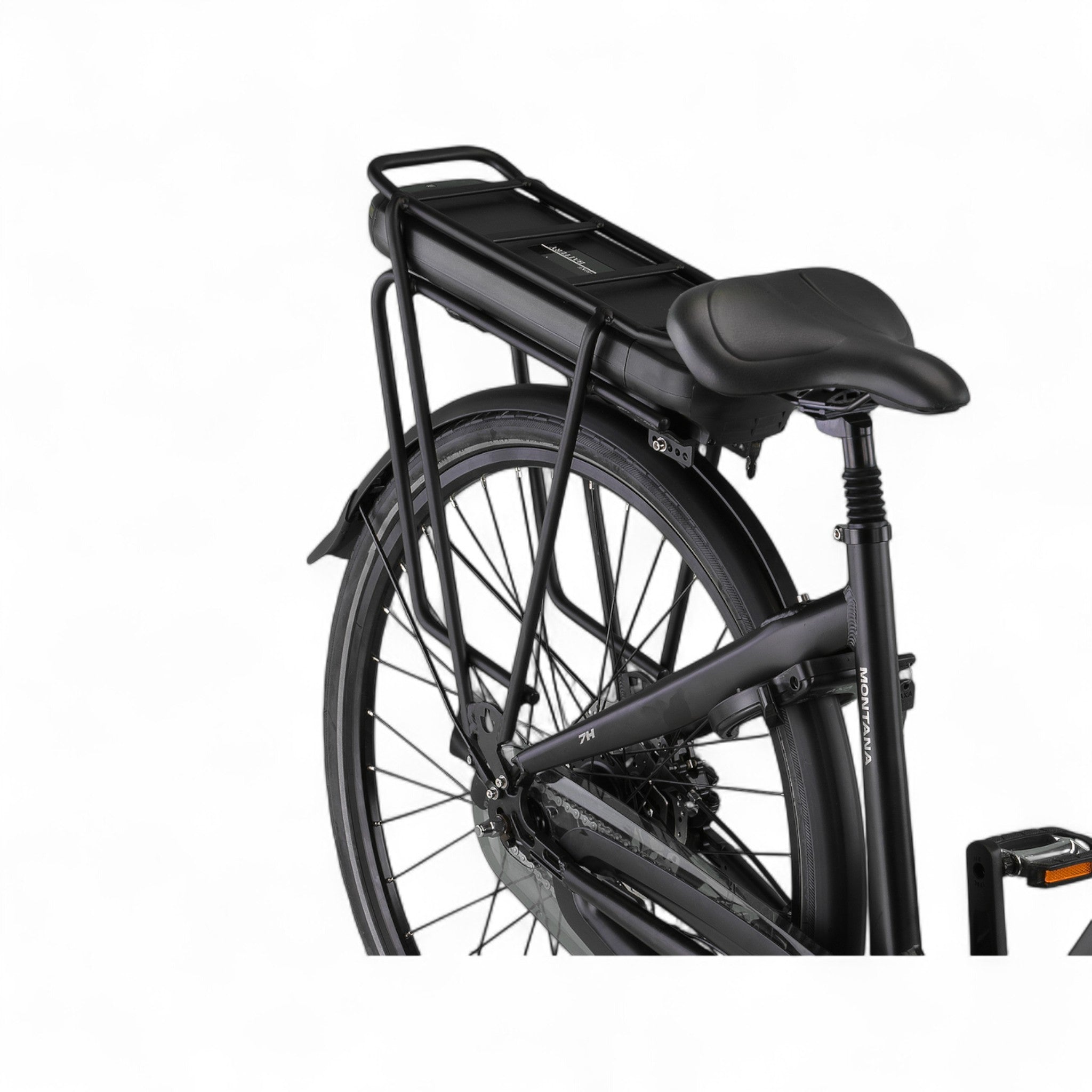 Altec Montana - Hydraulische Remmen - Elektrische Fiets - Mat Zwart - 28 inch - Accu 518Wh 37V, 14Ah - 250W 80Nm Ananda Middenmotor - Shimano Nexus 7 Versnellingen