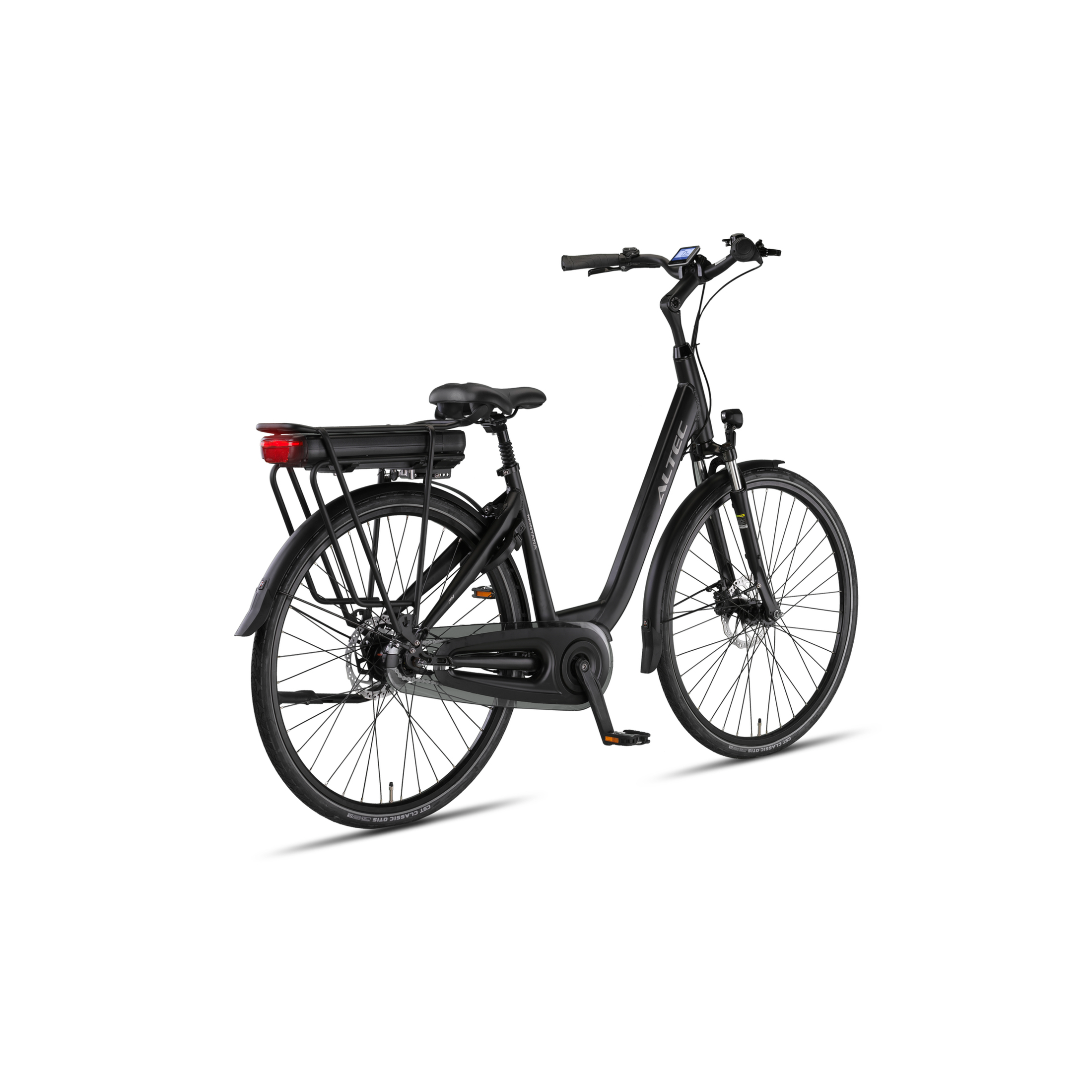 Altec Montana - Hydraulische Remmen - Elektrische Fiets - Mat Zwart - 28 inch - Accu 518Wh 37V, 14Ah - 250W 80Nm Ananda Middenmotor - Shimano Nexus 7 Versnellingen