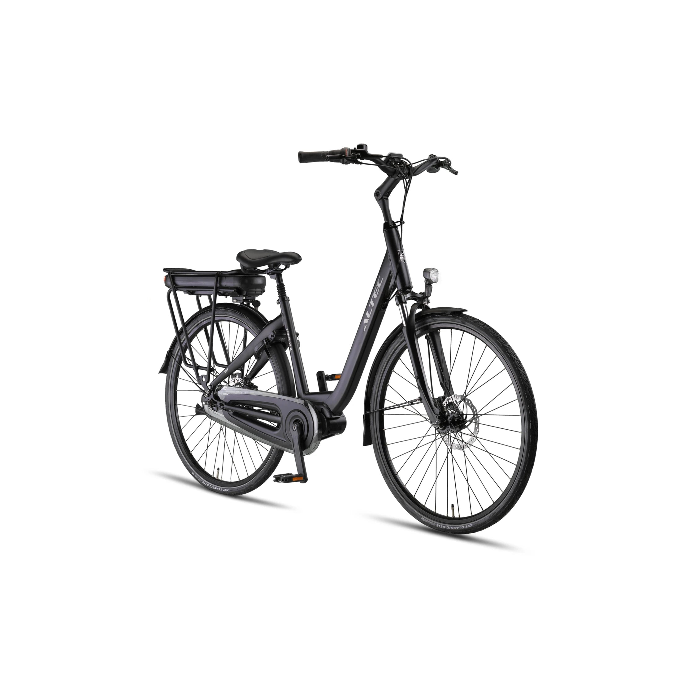 Altec Montana - Hydraulische Remmen - Elektrische Fiets - Mat Zwart - 28 inch - Accu 518Wh (37V, 14Ah) - 250W (80Nm) Ananda Middenmotor - Shimano Nexus 7 Versnellingen - AE-trading