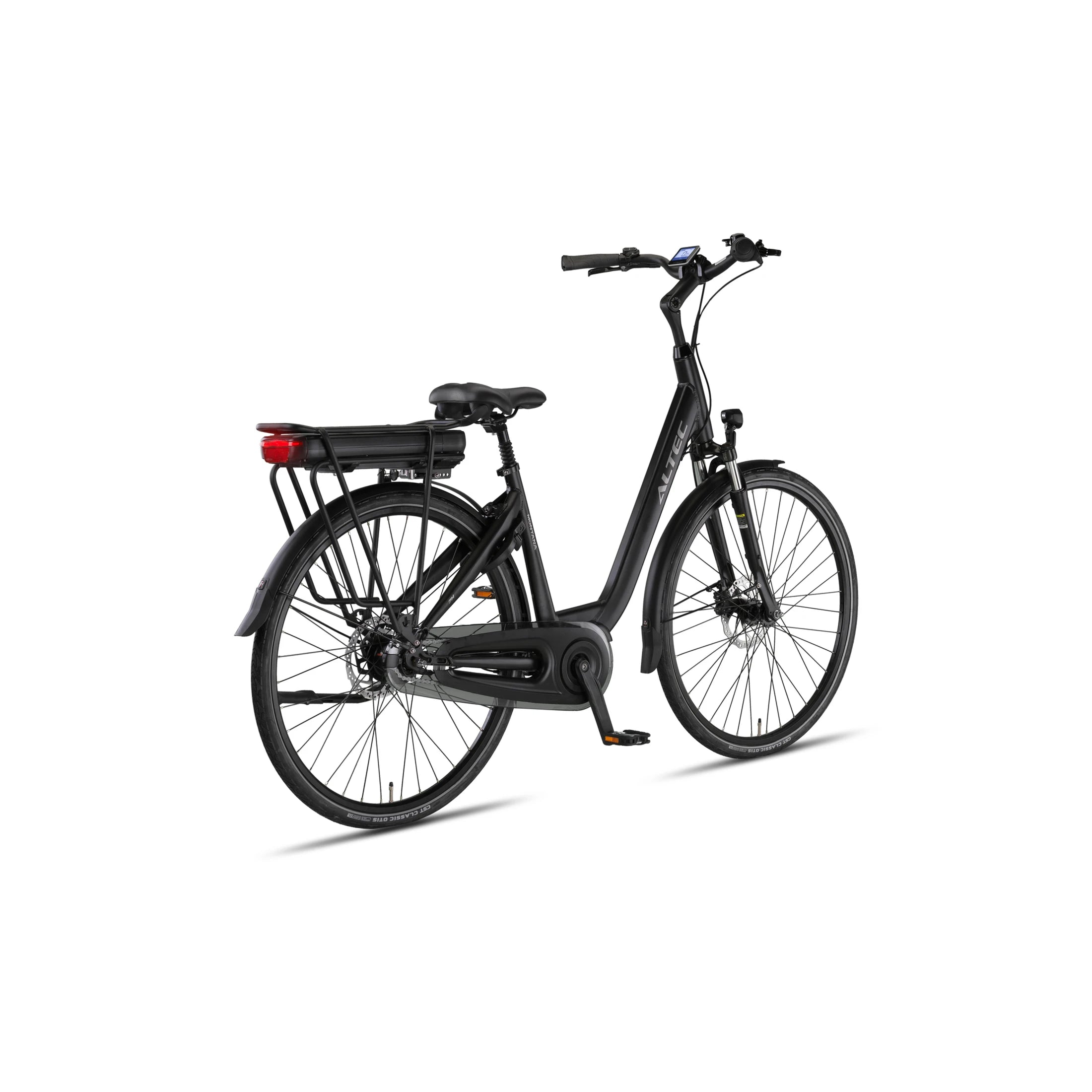 Altec Montana - Hydraulische Remmen - Elektrische Fiets - Mat Zwart - 28 inch - Accu 518Wh (37V, 14Ah) - 250W (80Nm) Ananda Middenmotor - Shimano Nexus 7 Versnellingen - AE-trading