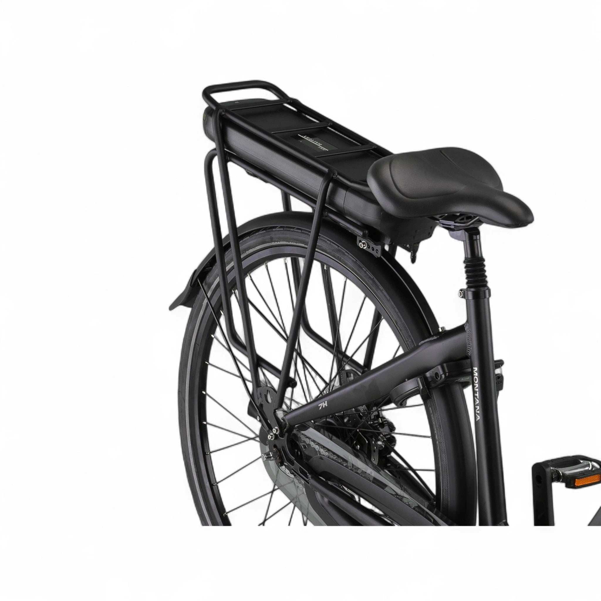 Altec Montana - Hydraulische Remmen - Elektrische Fiets - Mat Zwart - 28 inch - Accu 518Wh (37V, 14Ah) - 250W (80Nm) Ananda Middenmotor - Shimano Nexus 7 Versnellingen - AE-trading