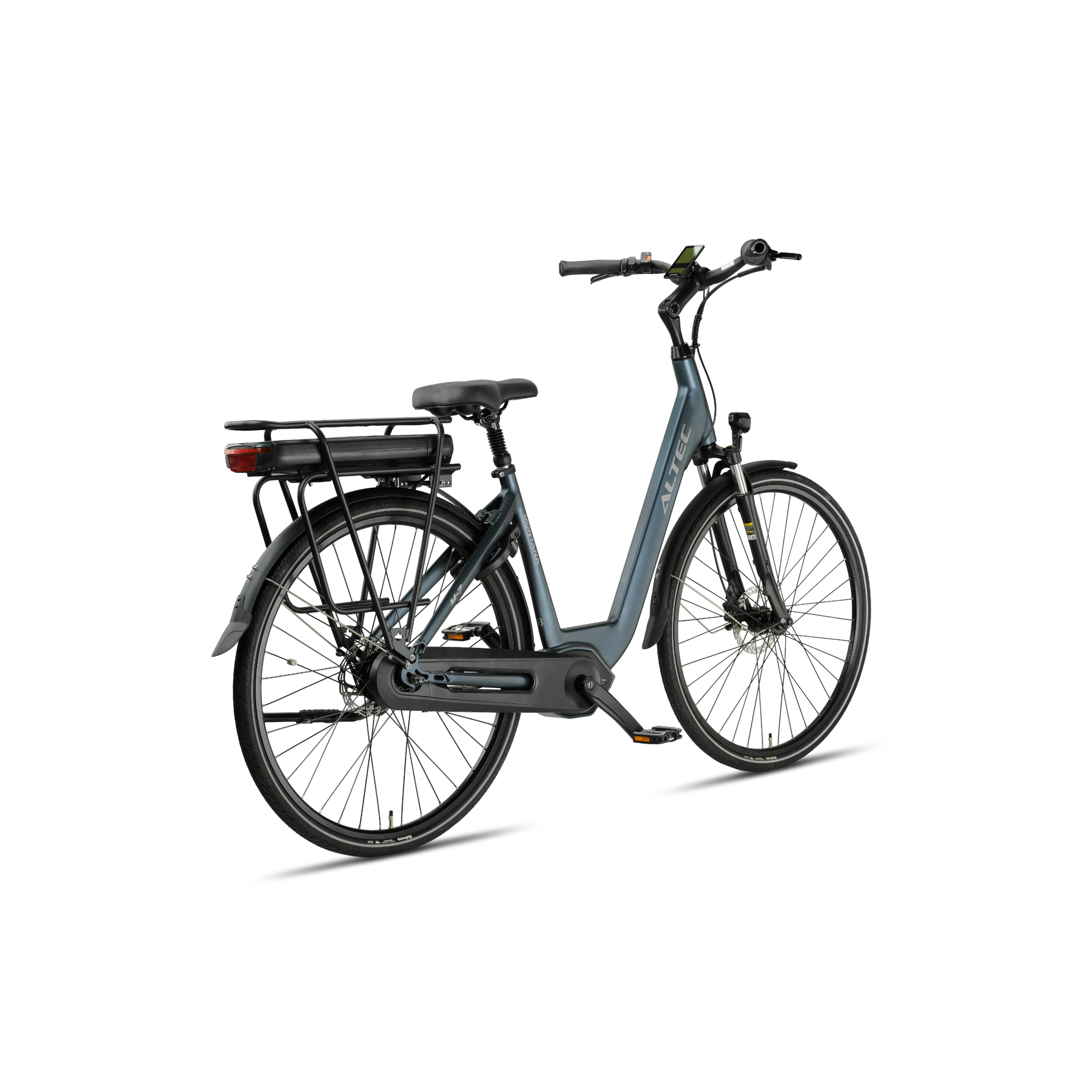 Altec Montana Next - Hydraulische Remmen - Elektrische Fiets - Mat Grijs - 28 inch - Accu 518Wh 37V, 14Ah - 250W 65Nm Middenmotor - Shimano Nexus 7 Versnellingen