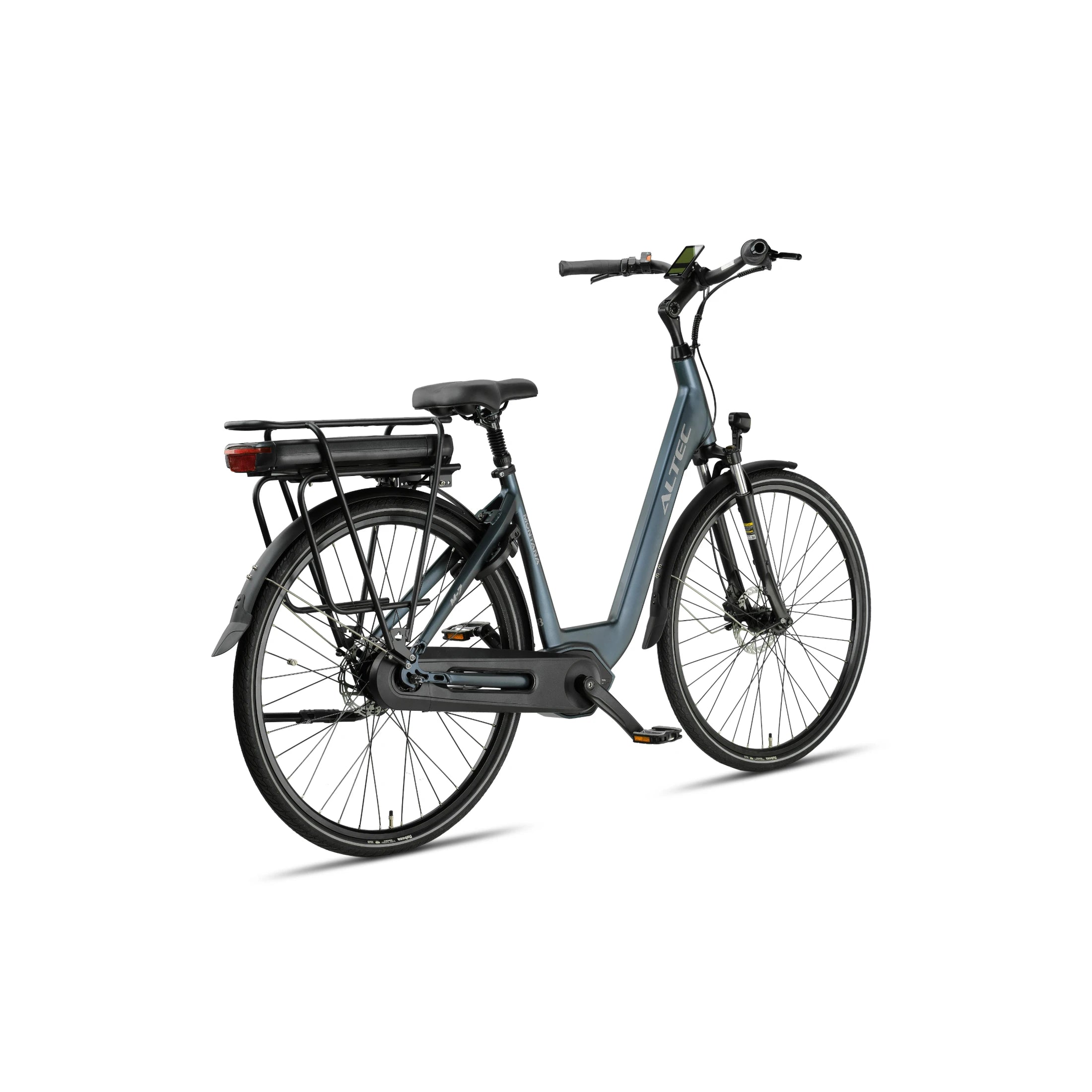 Altec Montana Next - Hydraulische Remmen - Elektrische Fiets - Mat Grijs - 28 inch - Accu 518Wh (37V, 14Ah) - 250W (65Nm) Middenmotor - Shimano Nexus 7 Versnellingen - AE-trading