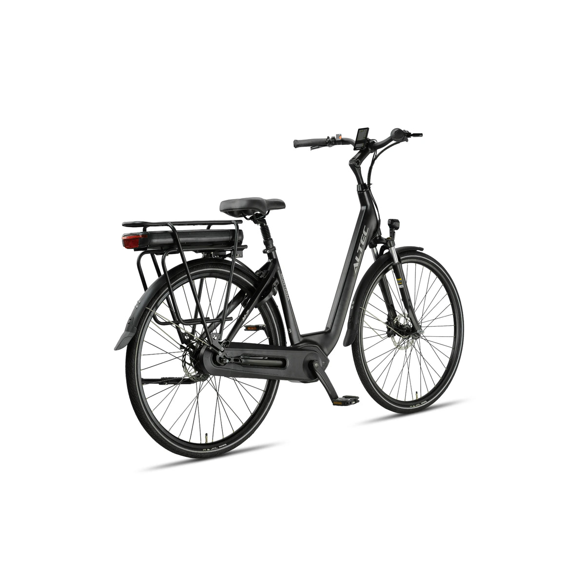 Altec Montana Next - Hydraulische Remmen - Elektrische Fiets - Mat Zwart - 28 inch - Accu 518Wh (37V, 14Ah) - 250W (65Nm) Middenmotor - Shimano Nexus 7 Versnellingen - AE-trading