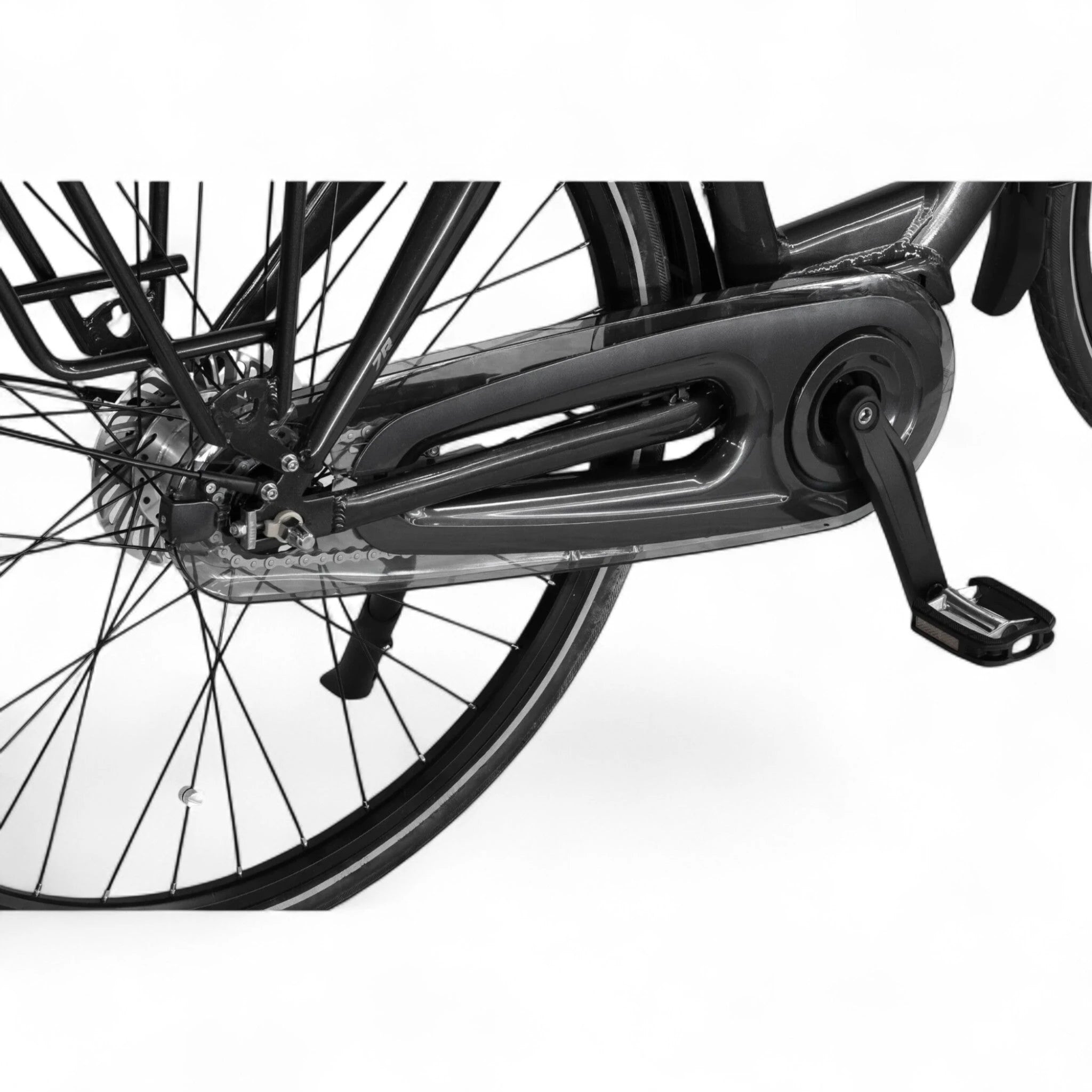 Altec Montana - V-Brake Remmen - Elektrische Fiets - Mat Zwart - 28 inch - Accu 518Wh (37V, 14Ah) - 250W (80Nm) Ananda Middenmotor - Shimano Nexus 7 Versnellingen - AE-trading