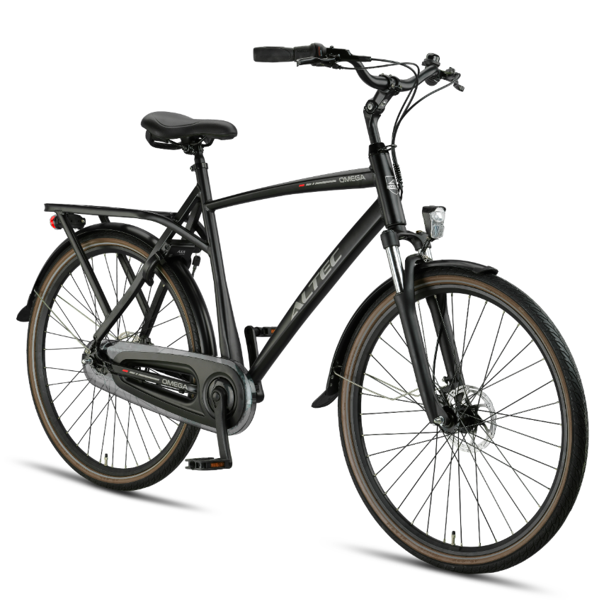 Altec Omega HYD N-7 - 55cm - Mat Zwart - Herenfiets - AE-trading