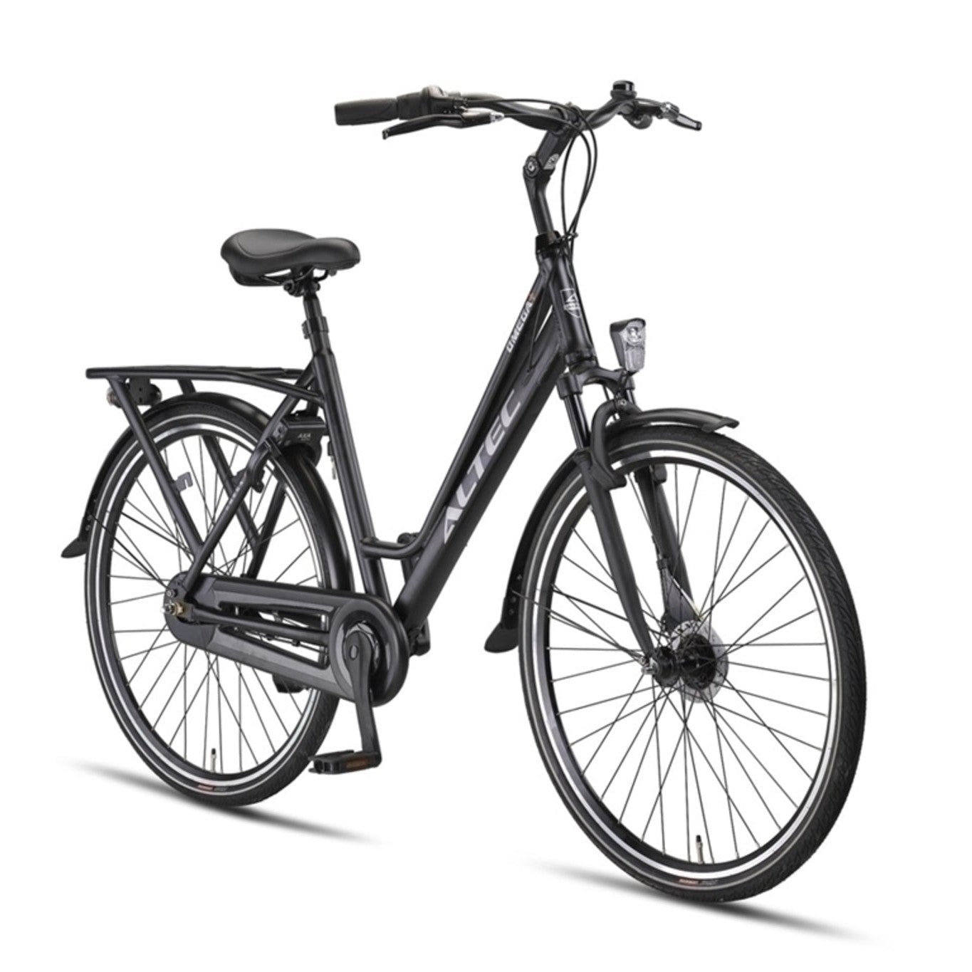 Altec Omega Plus 28 inch N-7 - Mat Zwart - 56cm - Damesfiets - AE-trading