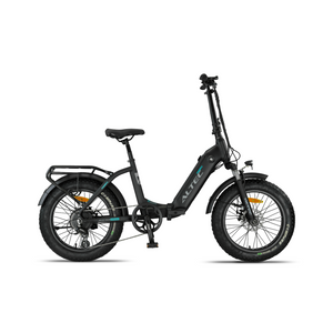 Altec Primera - Fatbike Vouwfiets - Mat Zwart - 20 inch - Accu 480Wh 48V, 10Ah - 250W 60Nm Achterwielmotor - Shimano 8 Versnellingen