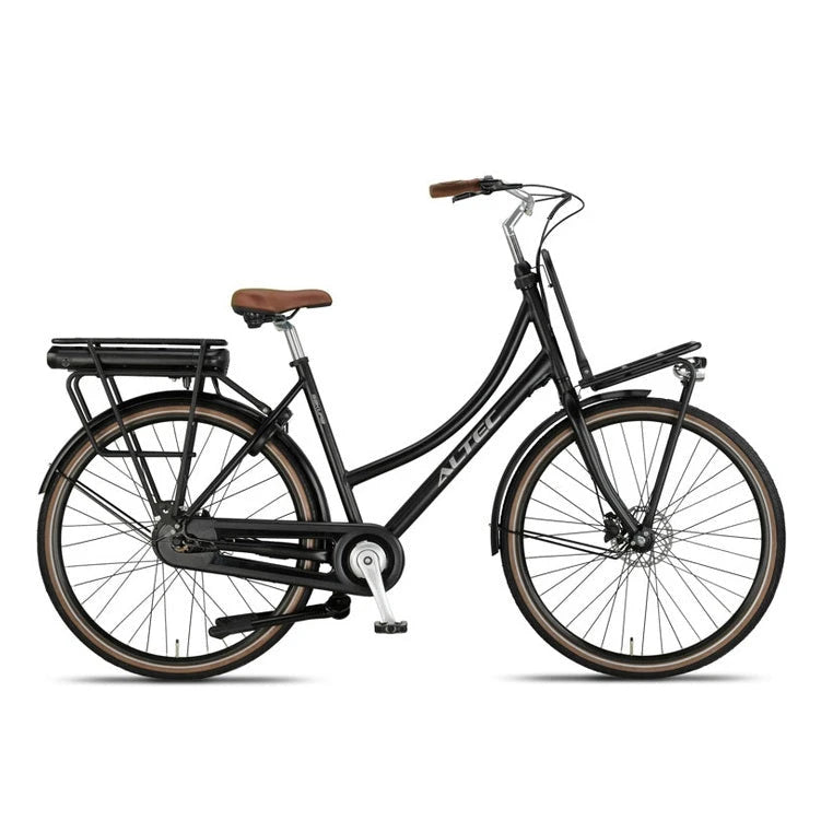Altec Sakura Elektrische Fiets 28 inch – 53 cm – Achterwielmotor – 468Wh – Hydraulische Schijfremmen – Mat Zwart - AE-trading