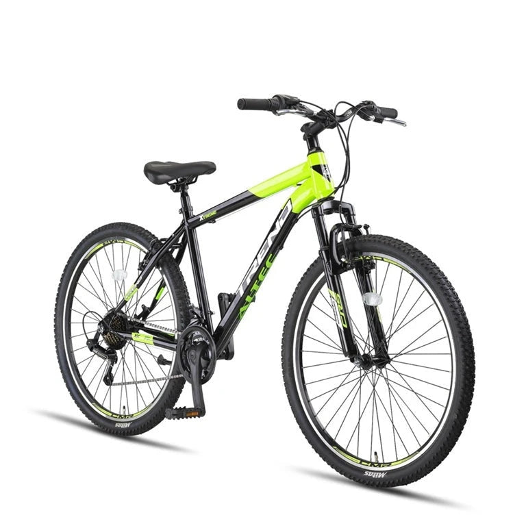 Altec Trend 27.5 Inch Mountainbike - Black / Lime - Jongensfiets - AE-trading