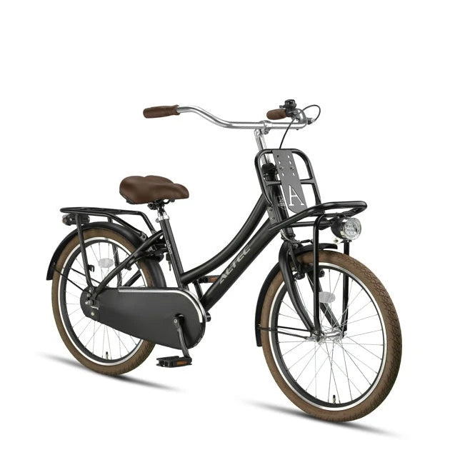 Altec Urban 22 inch Meisjes transportfiets - Mat zwart - AE-trading