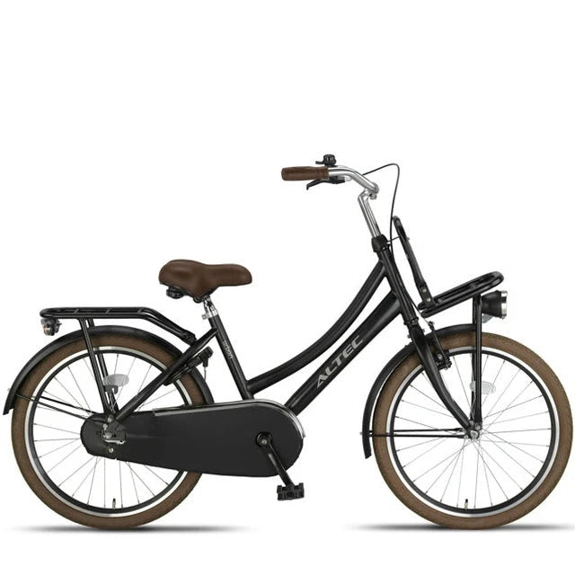 Altec Urban 22 inch Meisjes transportfiets - Mat zwart - AE-trading