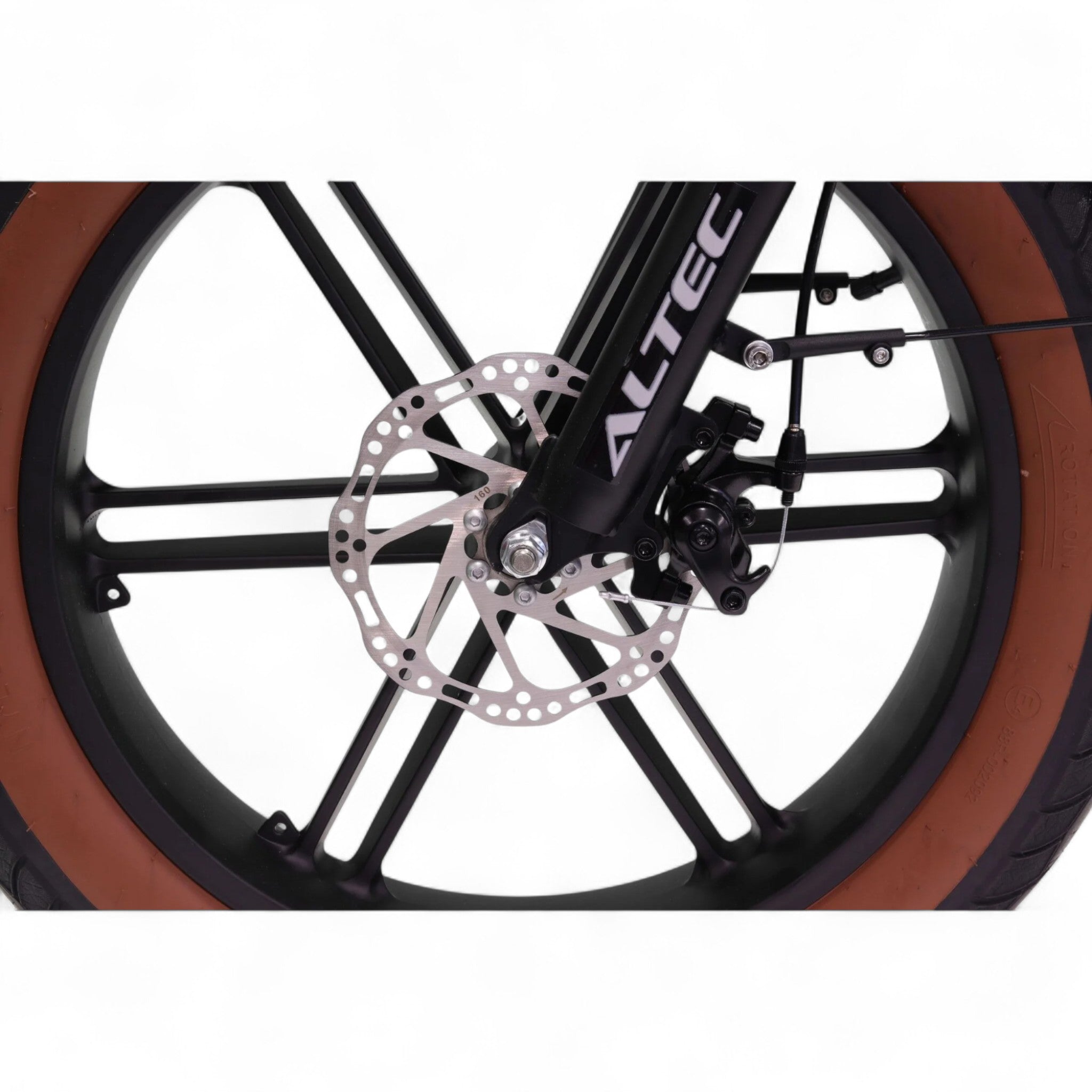 Altec Vectra - Fatbike Vouwfiets - Mat Zwart - 20 inch - Accu 468Wh 36V, 13Ah - 250W 60Nm Achterwielmotor - Shimano 8 Versnellingen