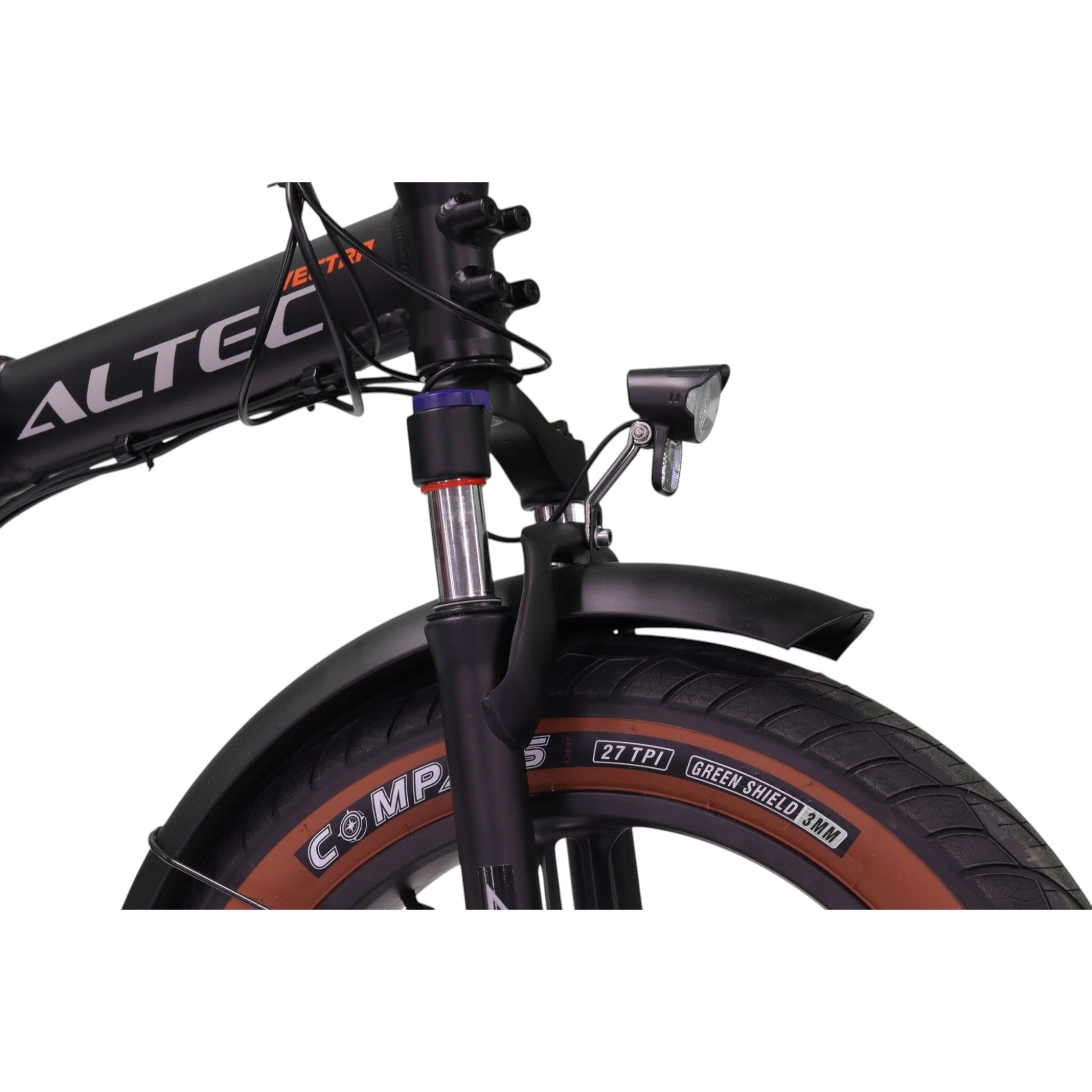 Altec Vectra - Fatbike Vouwfiets - Mat Zwart - 20 inch - Accu 468Wh 36V, 13Ah - 250W 60Nm Achterwielmotor - Shimano 8 Versnellingen