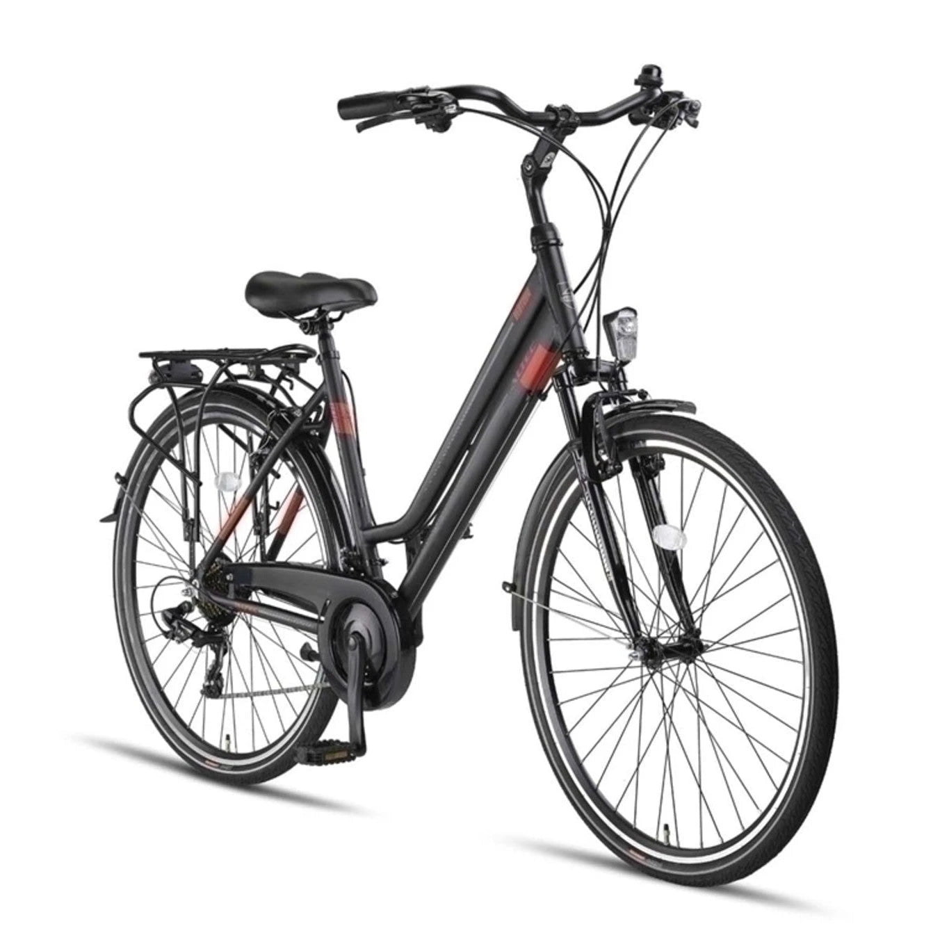 Altec Ventura Trekking V-Brakes - Black/Red - Damesfiets - AE-trading