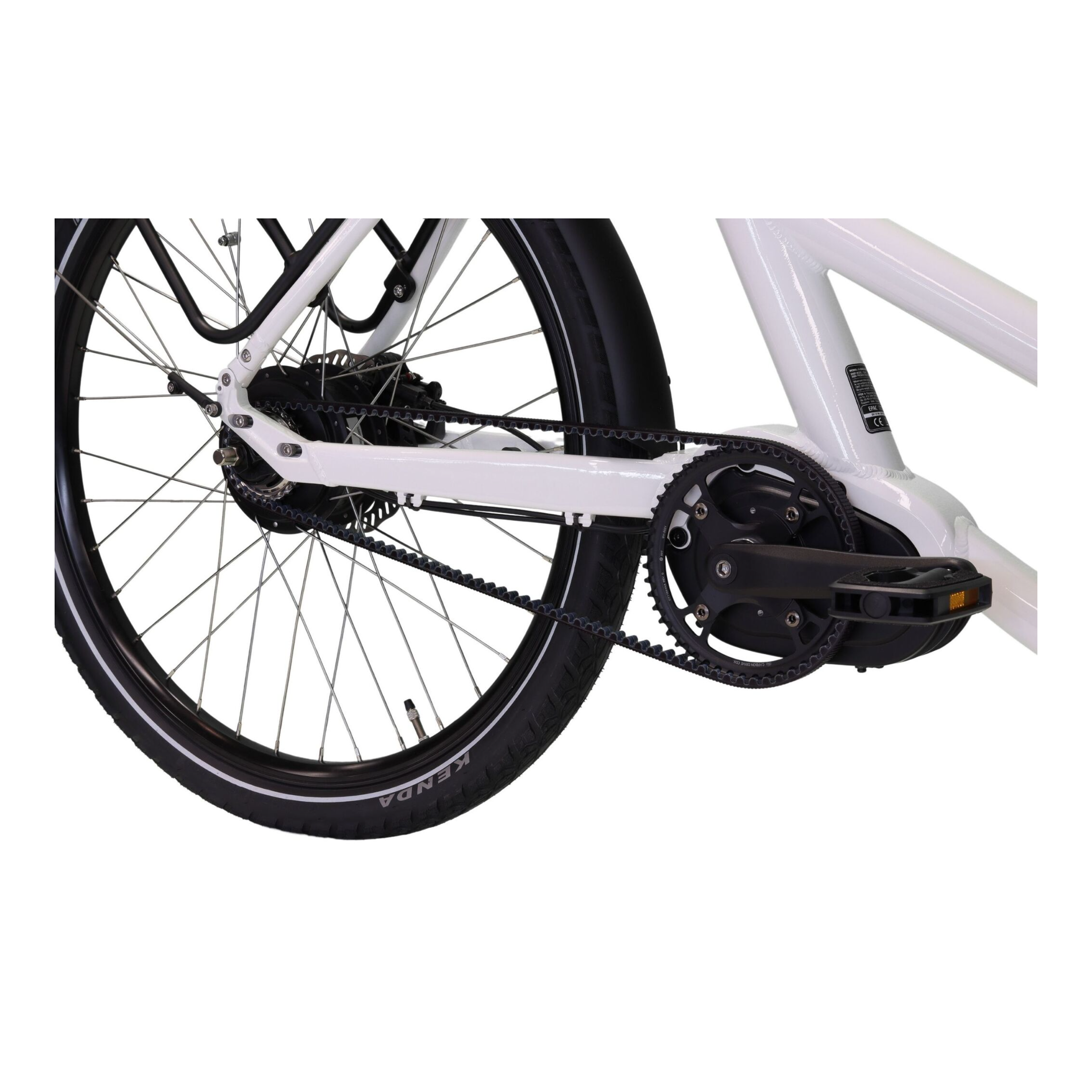 Altec Xcient - Elektrische Bakfiets - Glans Wit - 26 inch - 55 cm - Accu 540Wh 17.5Ah - 250W 80Nm Bafang Middenmotor - Belt Drive - Hydraulische Remmen