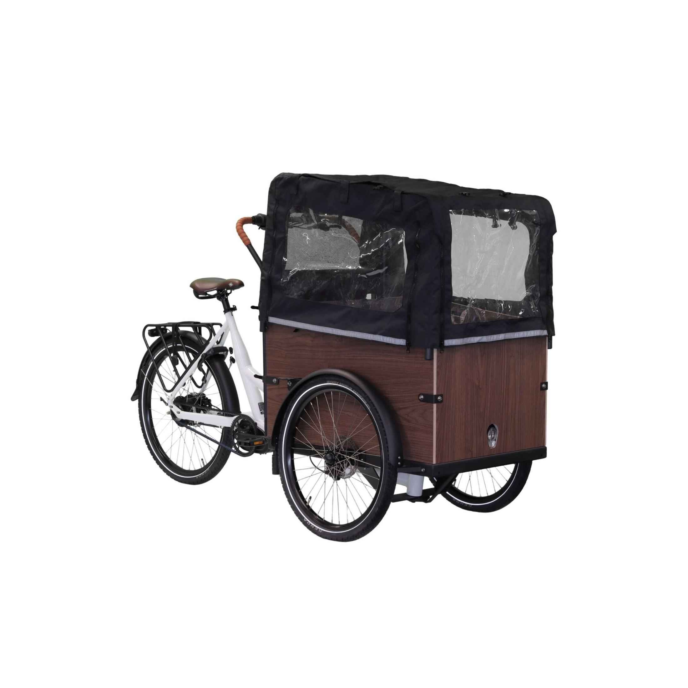 Altec Xcient - Elektrische Bakfiets - Glans Wit - 26 inch - 55 cm - Accu 540Wh 17.5Ah - 250W 80Nm Bafang Middenmotor - Belt Drive - Hydraulische Remmen
