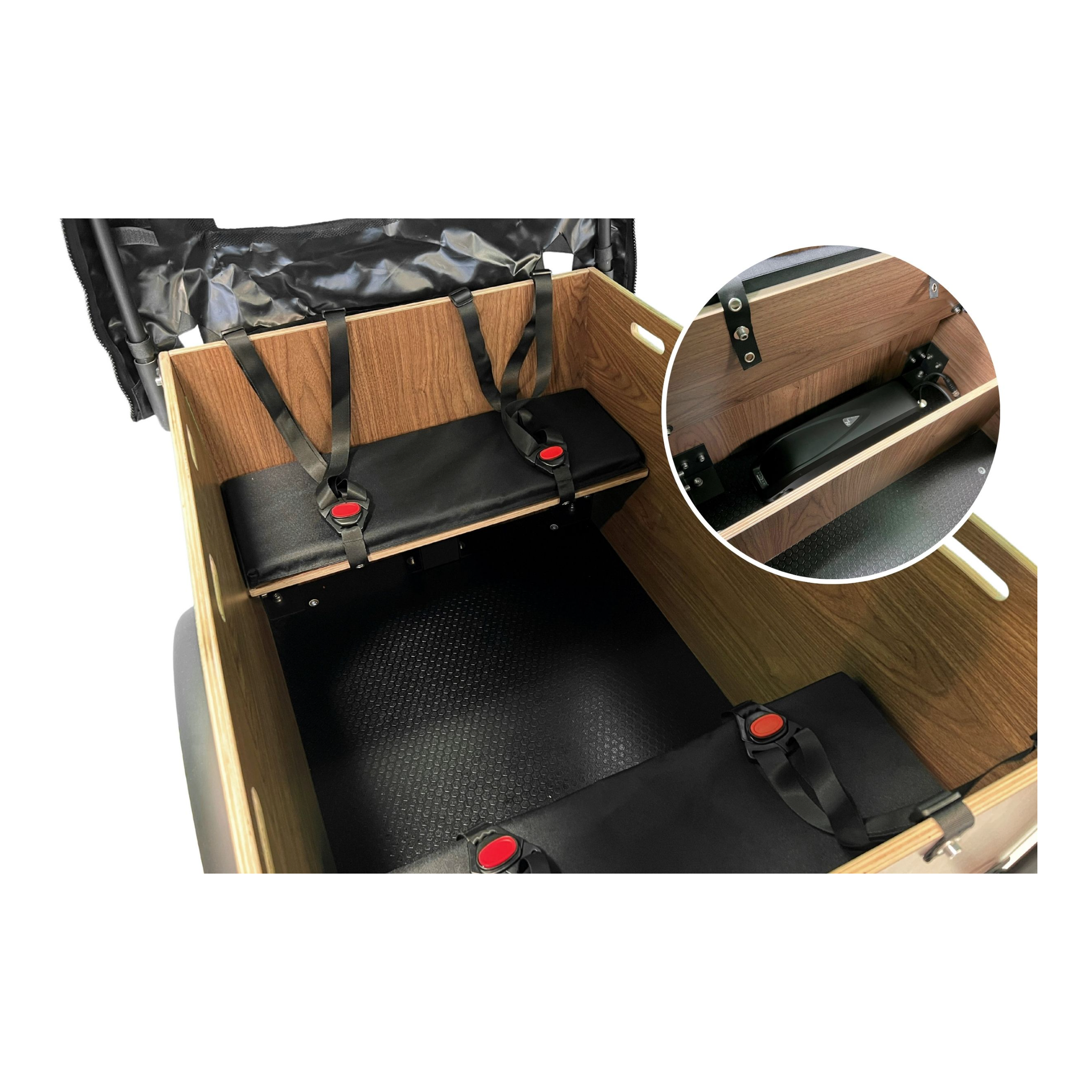 Altec Xcient - Elektrische Bakfiets - Mat Blauw - 26 inch - 55 cm - Accu 540Wh 17.5Ah - 250W 80Nm Bafang Middenmotor - Belt Drive - Hydraulische Remmen