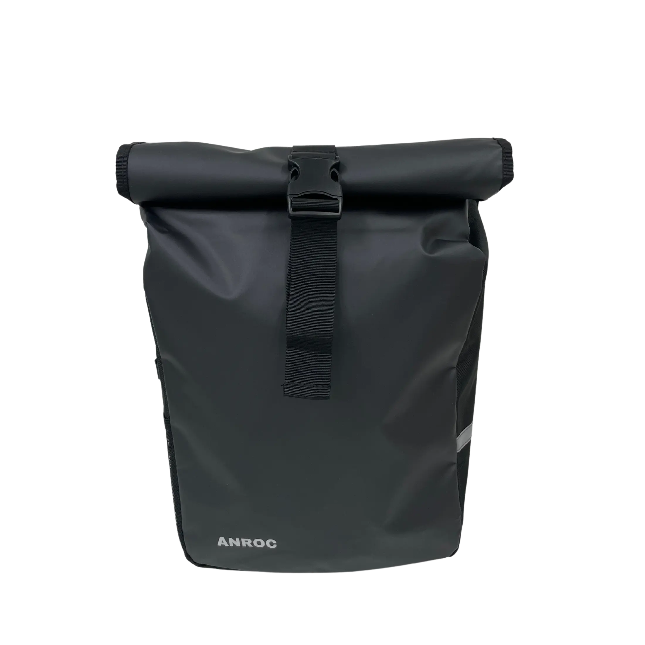 Anroc Dubbele Fietstas met Roltop Sluiting - 46 Liter - Waterbestendig - Zwart - AE-trading