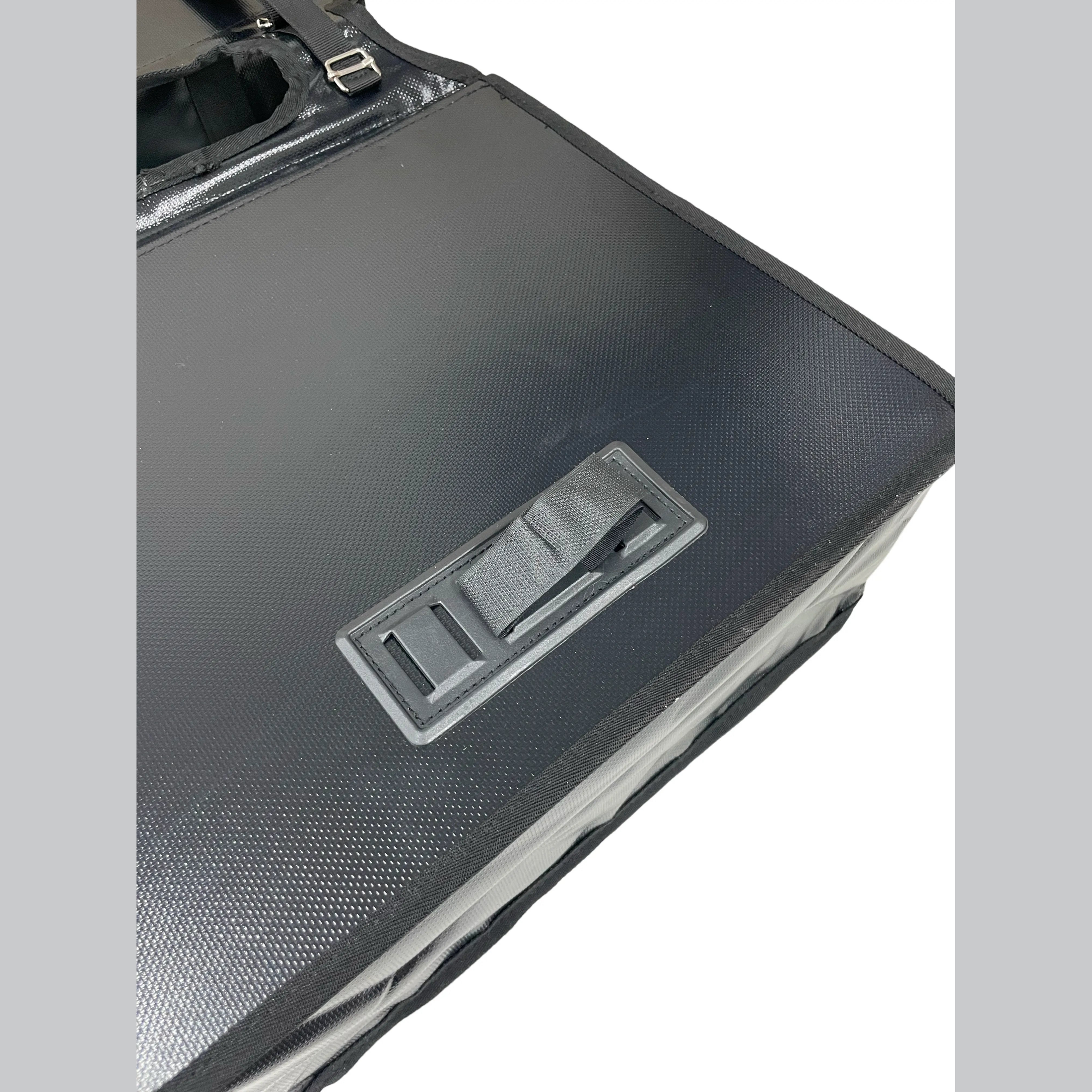 Anroc Dubbele fietstas 46L zwart - Tarpaulin PVC - Waterdicht en Reflecterend - AE-trading