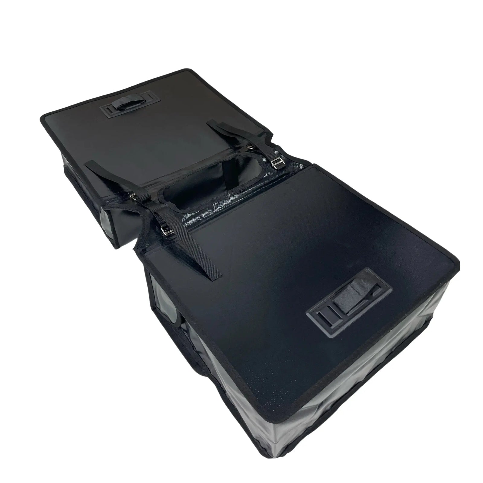 Anroc Dubbele fietstas 46L zwart - Tarpaulin PVC - Waterdicht en Reflecterend - AE-trading