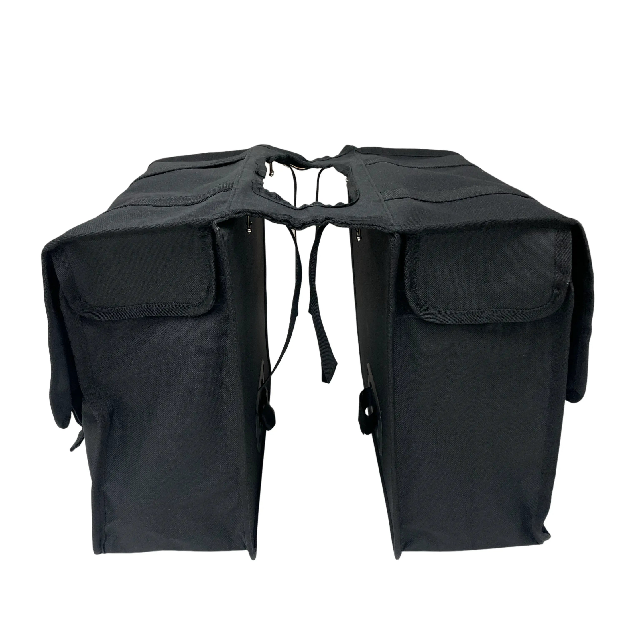 Anroc Dubbele fietstas 46L zwart - Waterdicht en Reflecterend - AE-trading