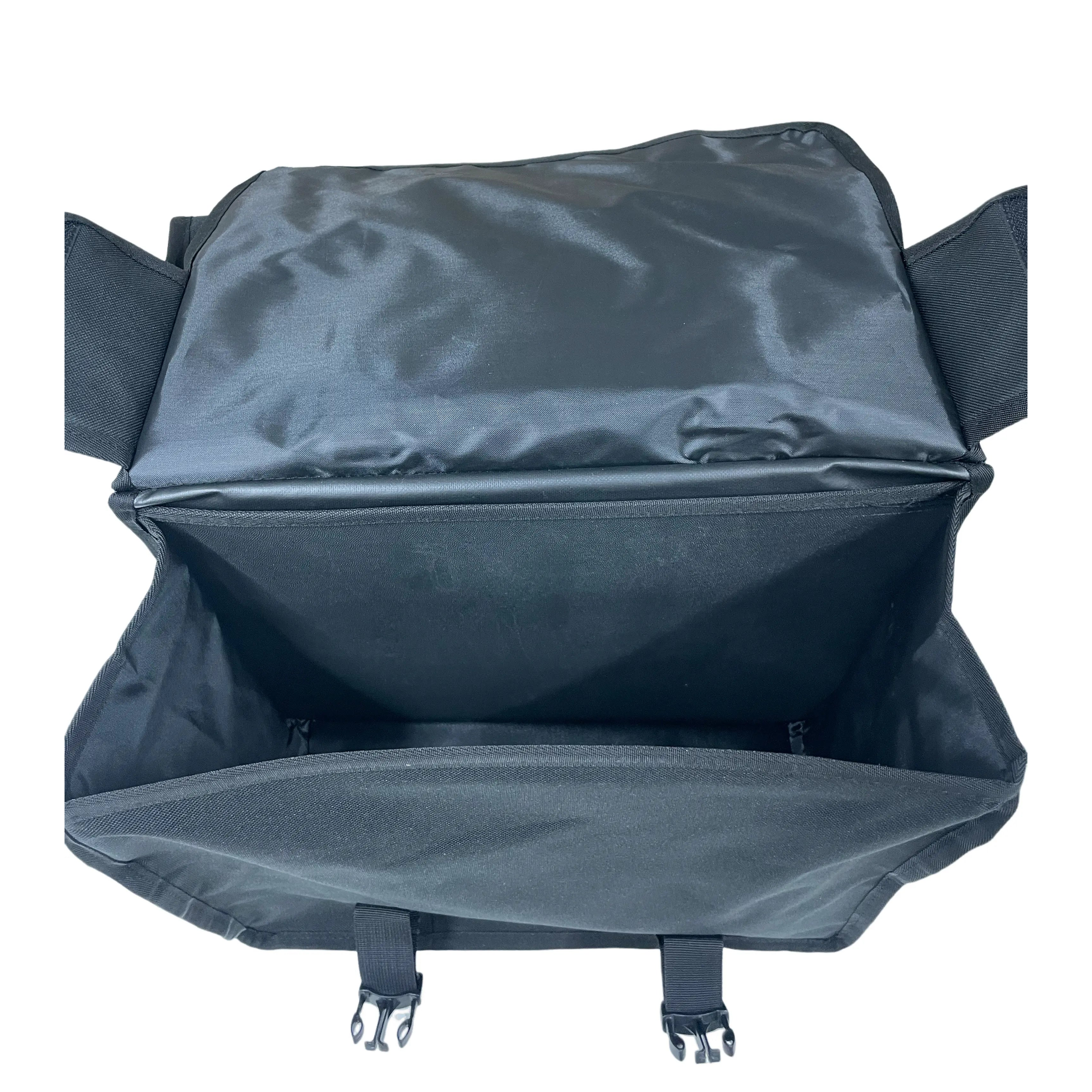 Anroc Dubbele fietstas 46L zwart - Waterdicht en Reflecterend - AE-trading